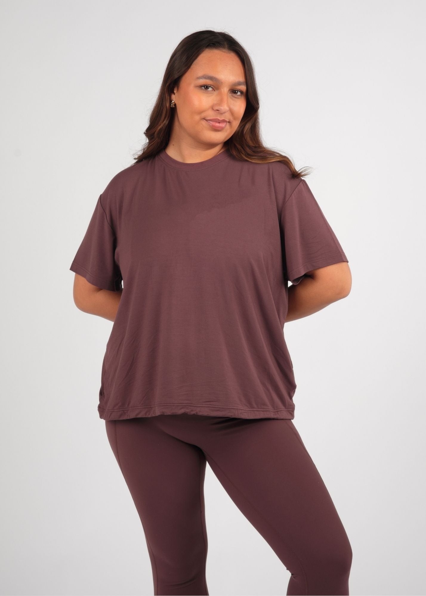 Ultra Soft Oversized Huckleberry Multiway Tee