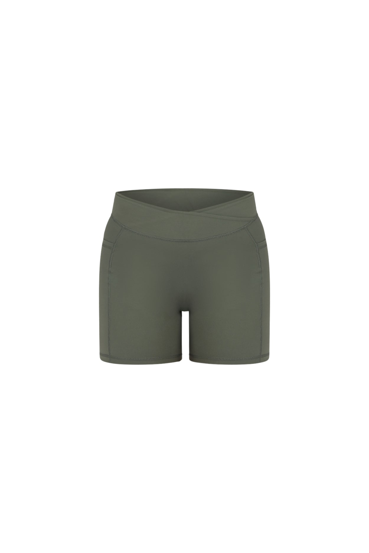 CloudLuxe Wrap Pocket Deep Sage 7" Shorts