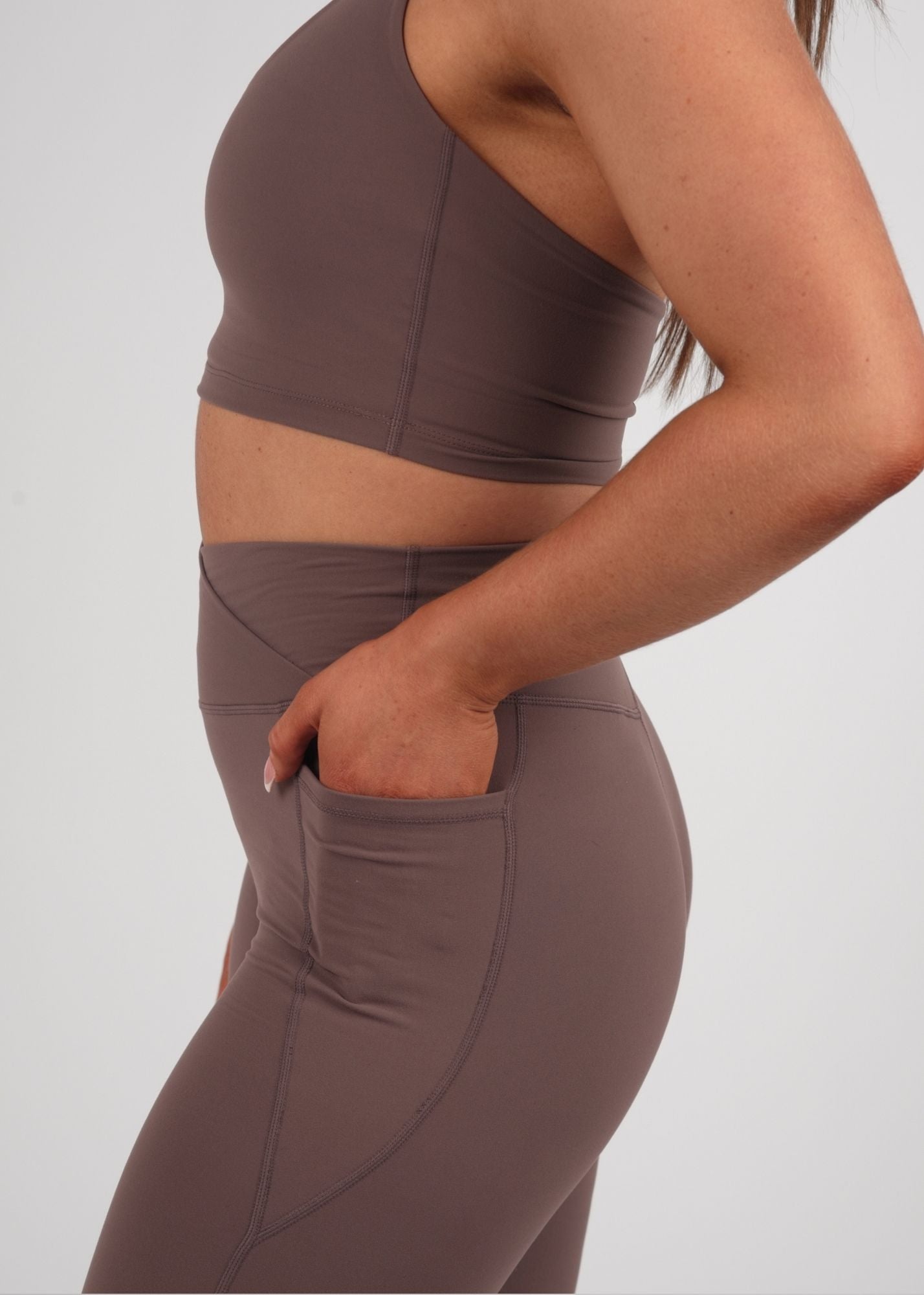 Soft Form Latte Recycled Wrap Leggings