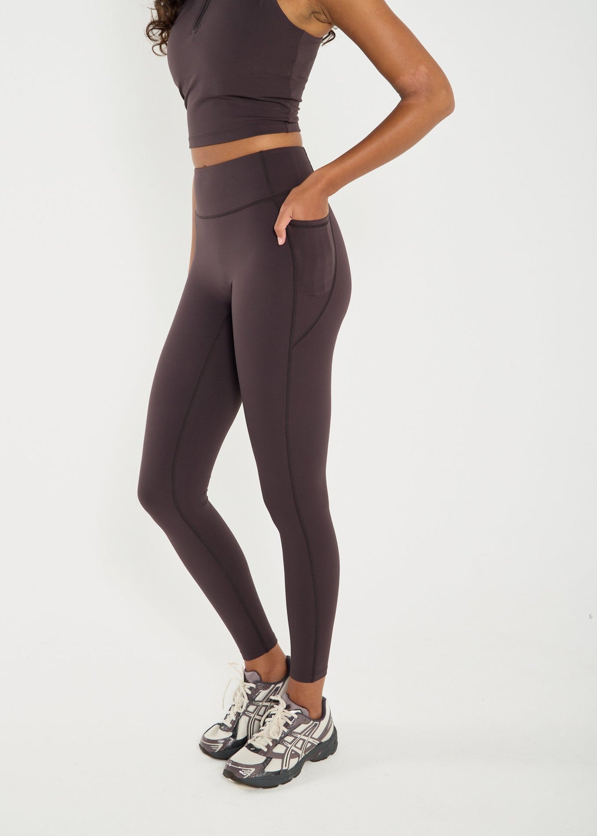 Cloud Sculpt Coffee Hybrid Pocket Legging