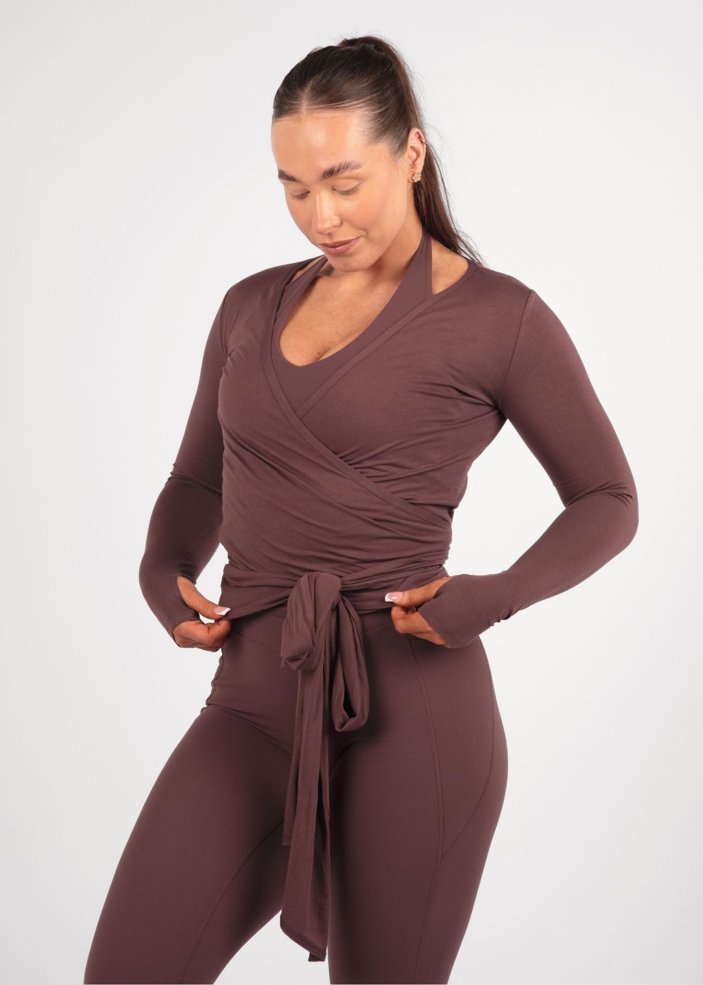 Ultra Soft Bamboo Huckleberry Wrap Top