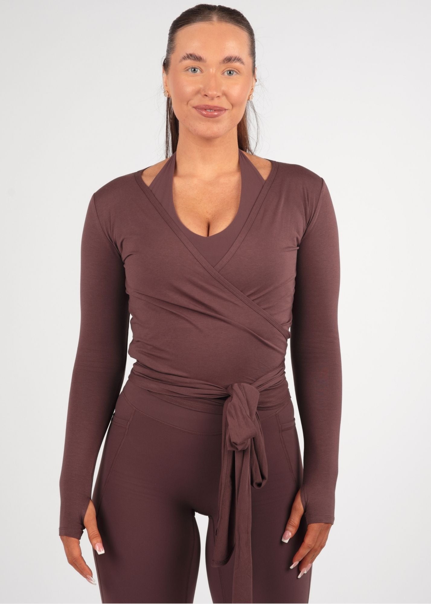 Ultra Soft Bamboo Huckleberry Wrap Top