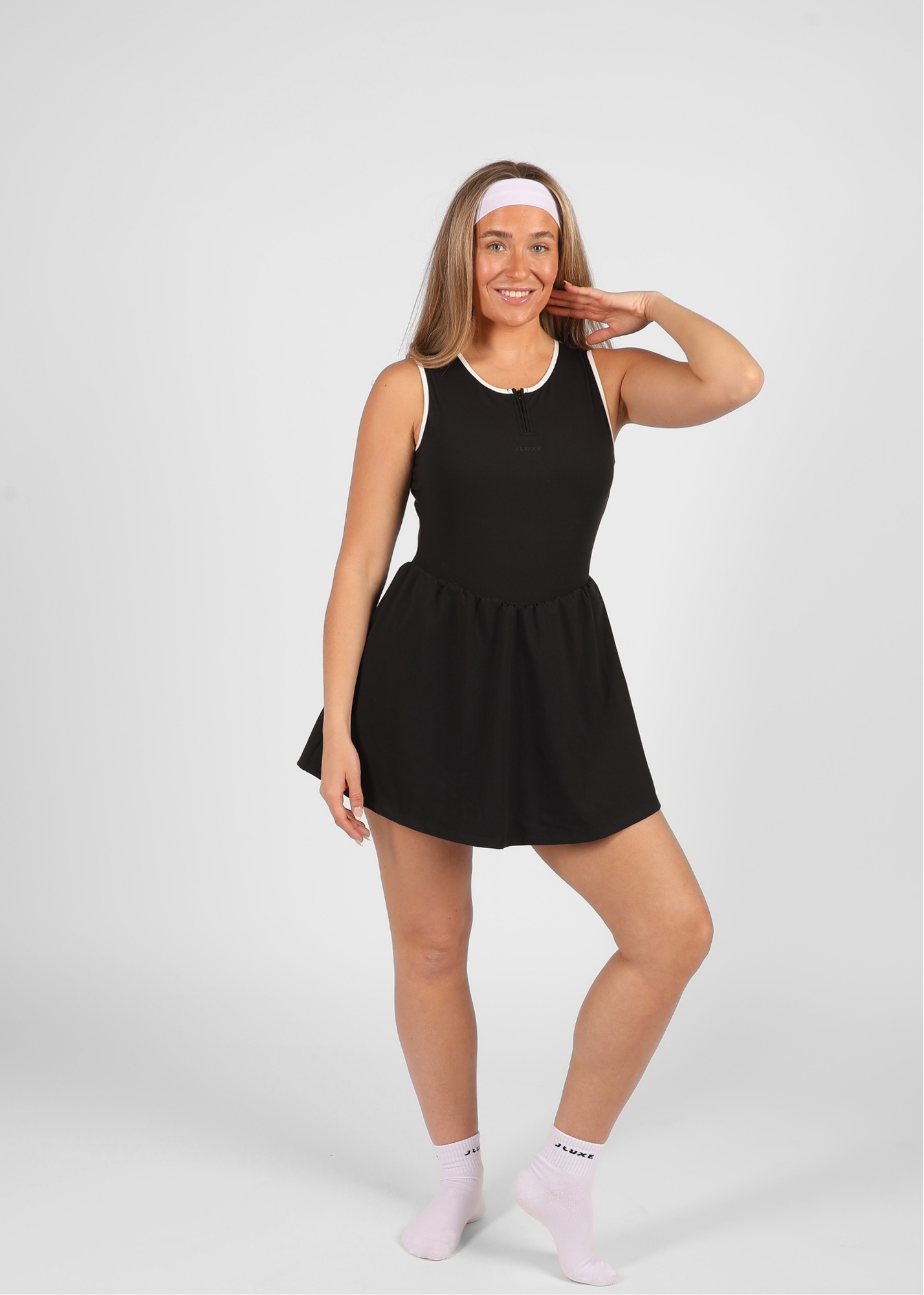 FormLuxe Black Racquet Sport Dress