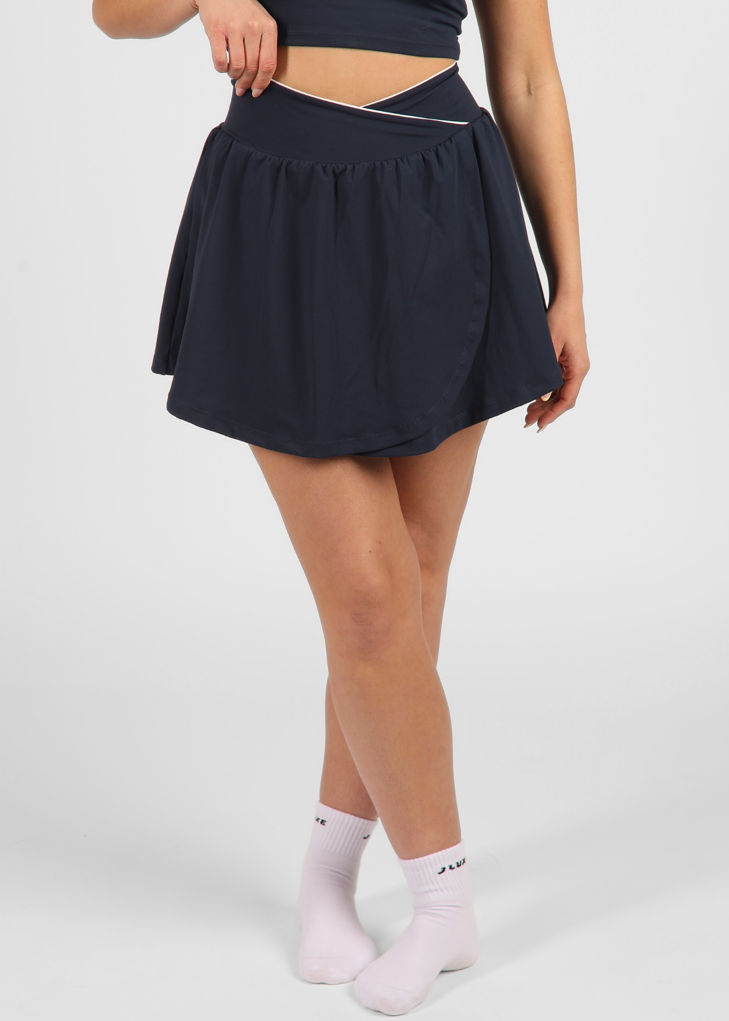 FormLuxe Midnight Wrap Pocket Skort