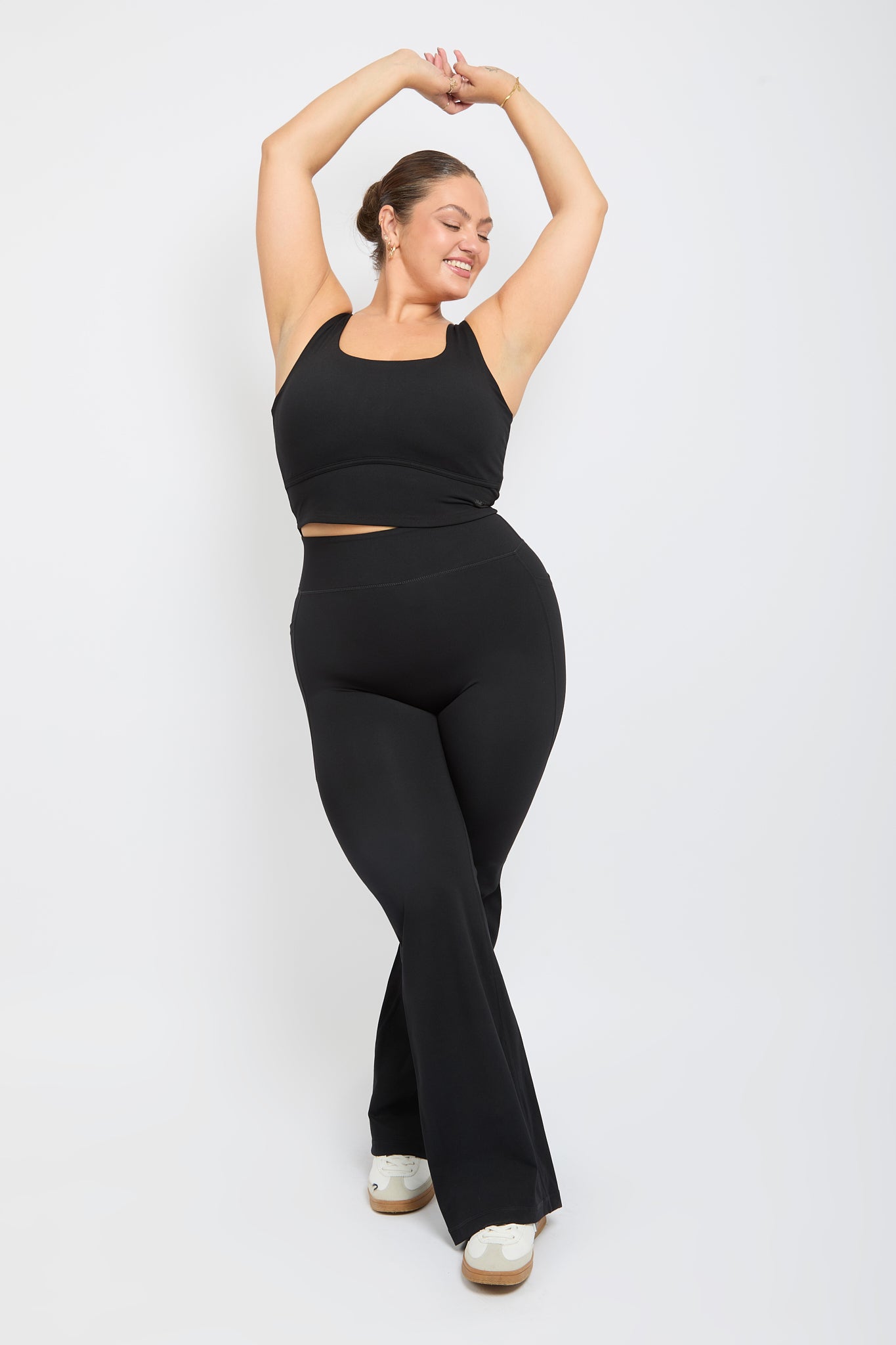 CloudLuxe Core Black Pocket Flares