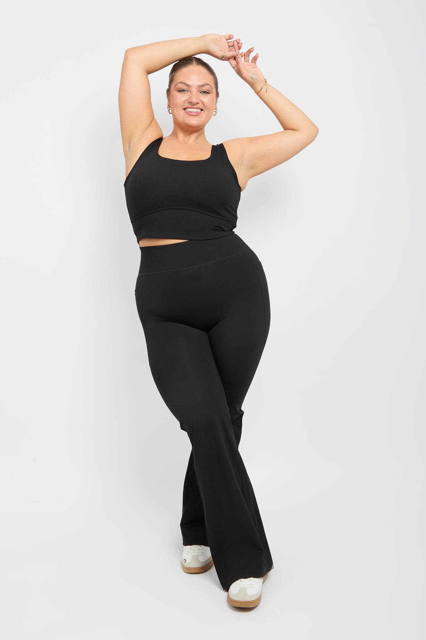 CloudLuxe Core Black Pocket Flares