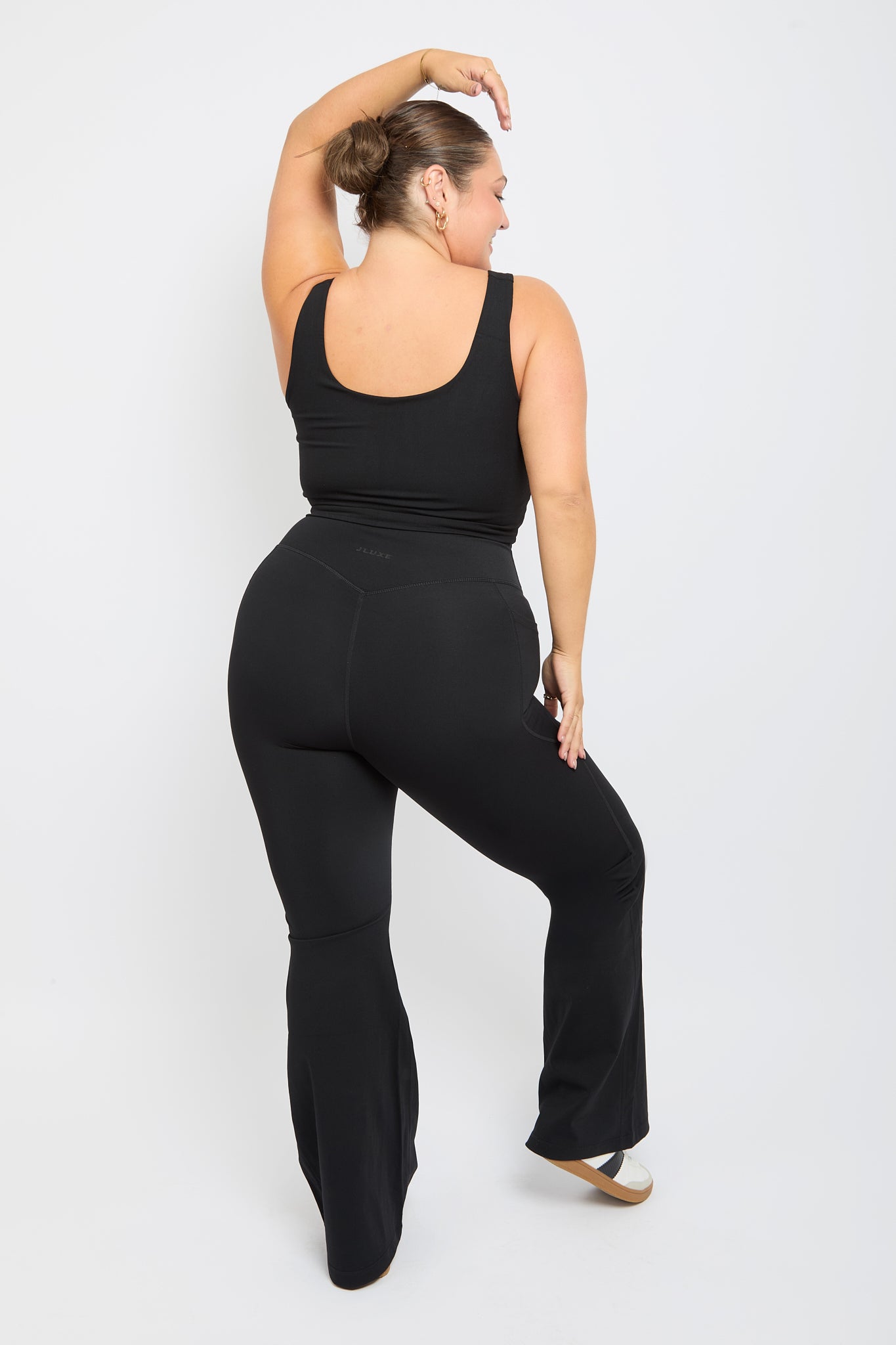 CloudLuxe Core Black Pocket Flares