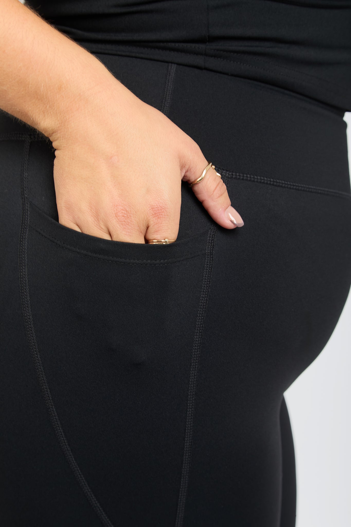 CloudLuxe Core Black Pocket Flares
