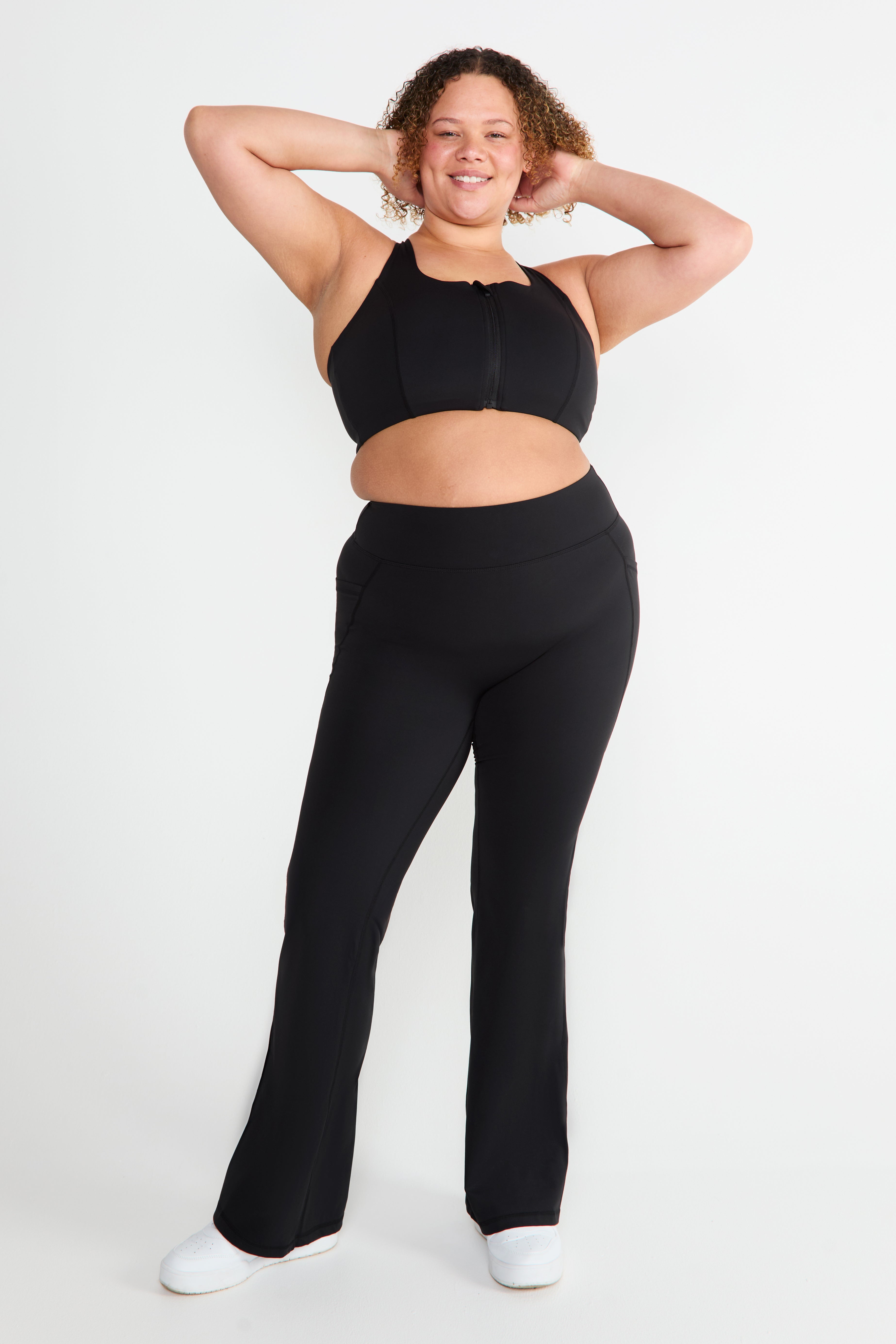 Core Black Pocket Flares