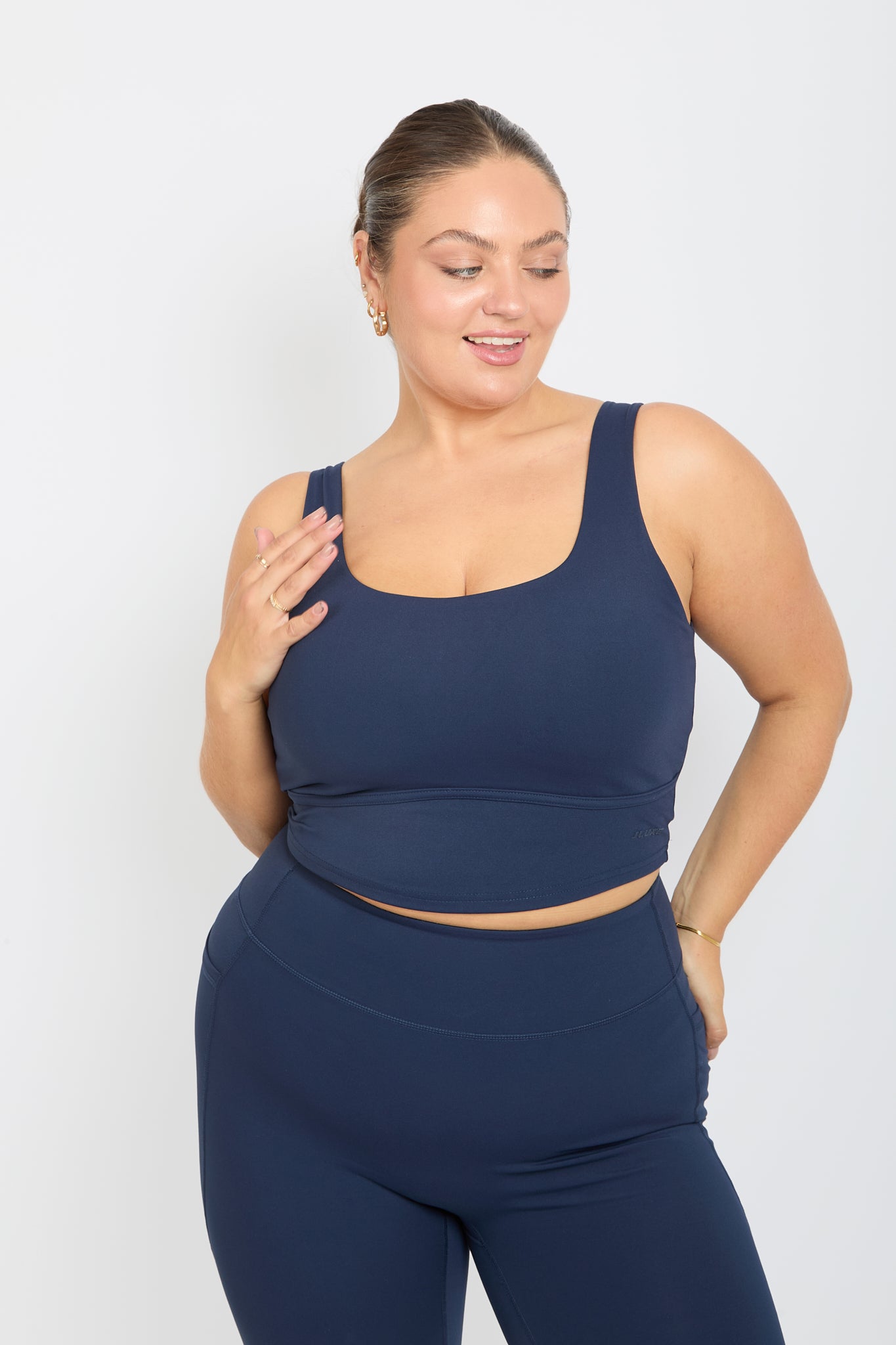 CloudLuxe Core Navy Longline Sports Bra