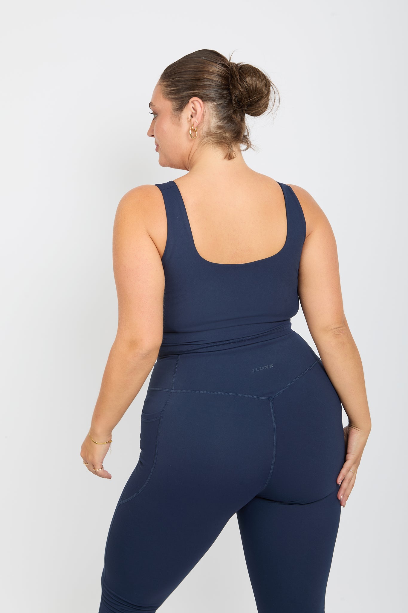 CloudLuxe Core Navy Longline Sports Bra