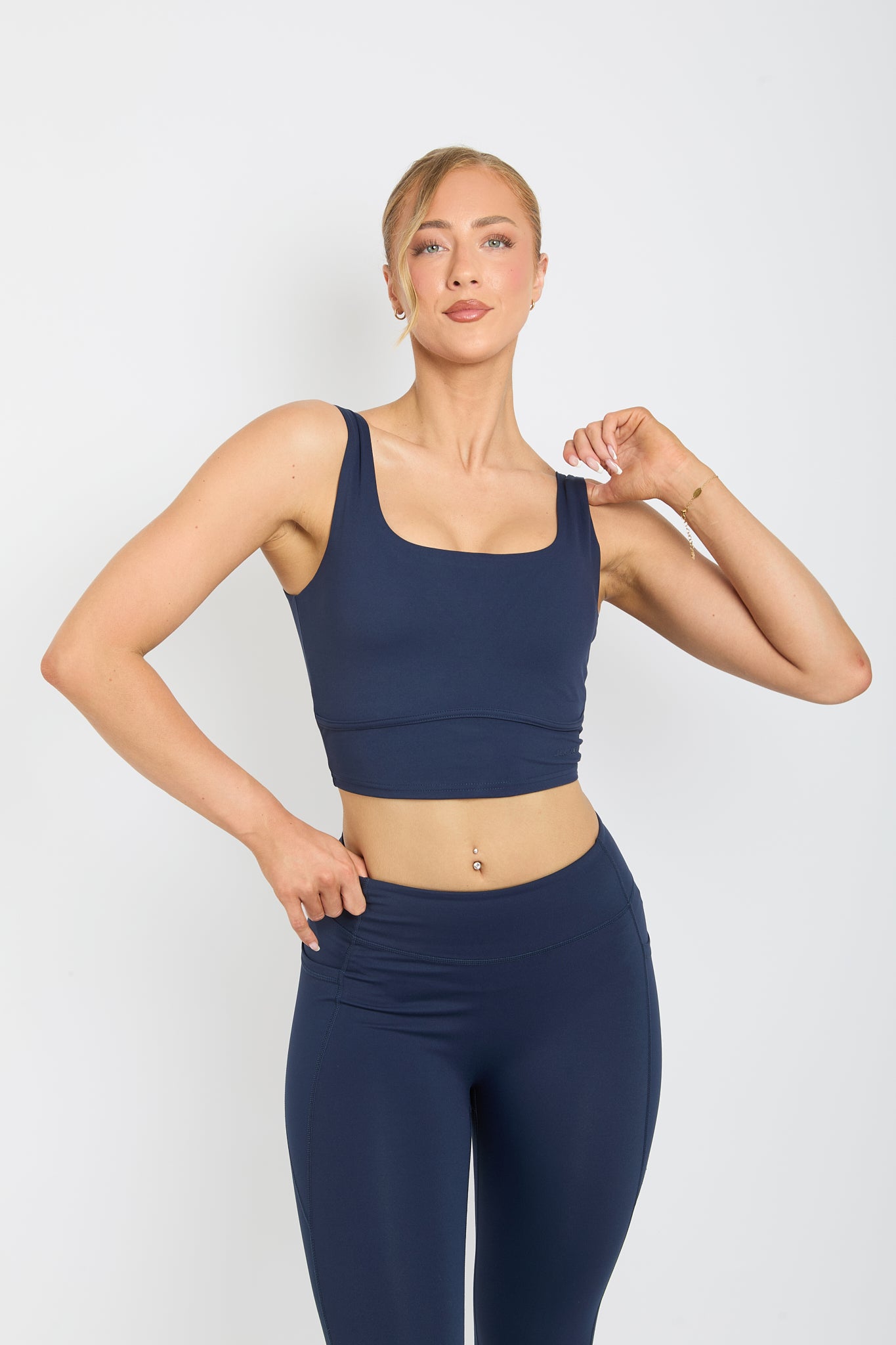 CloudLuxe Core Navy Longline Sports Bra