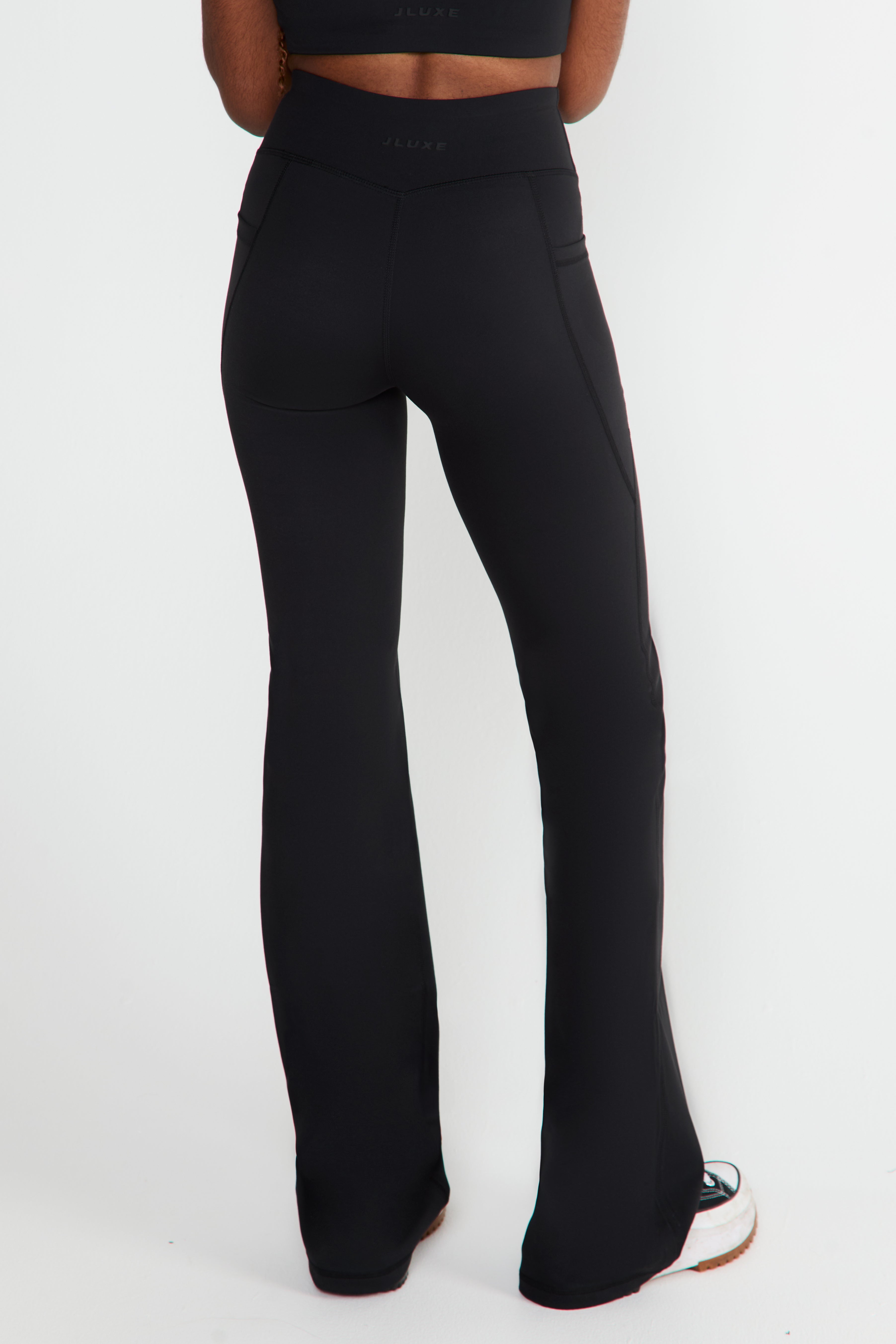 Core Black Pocket Flares