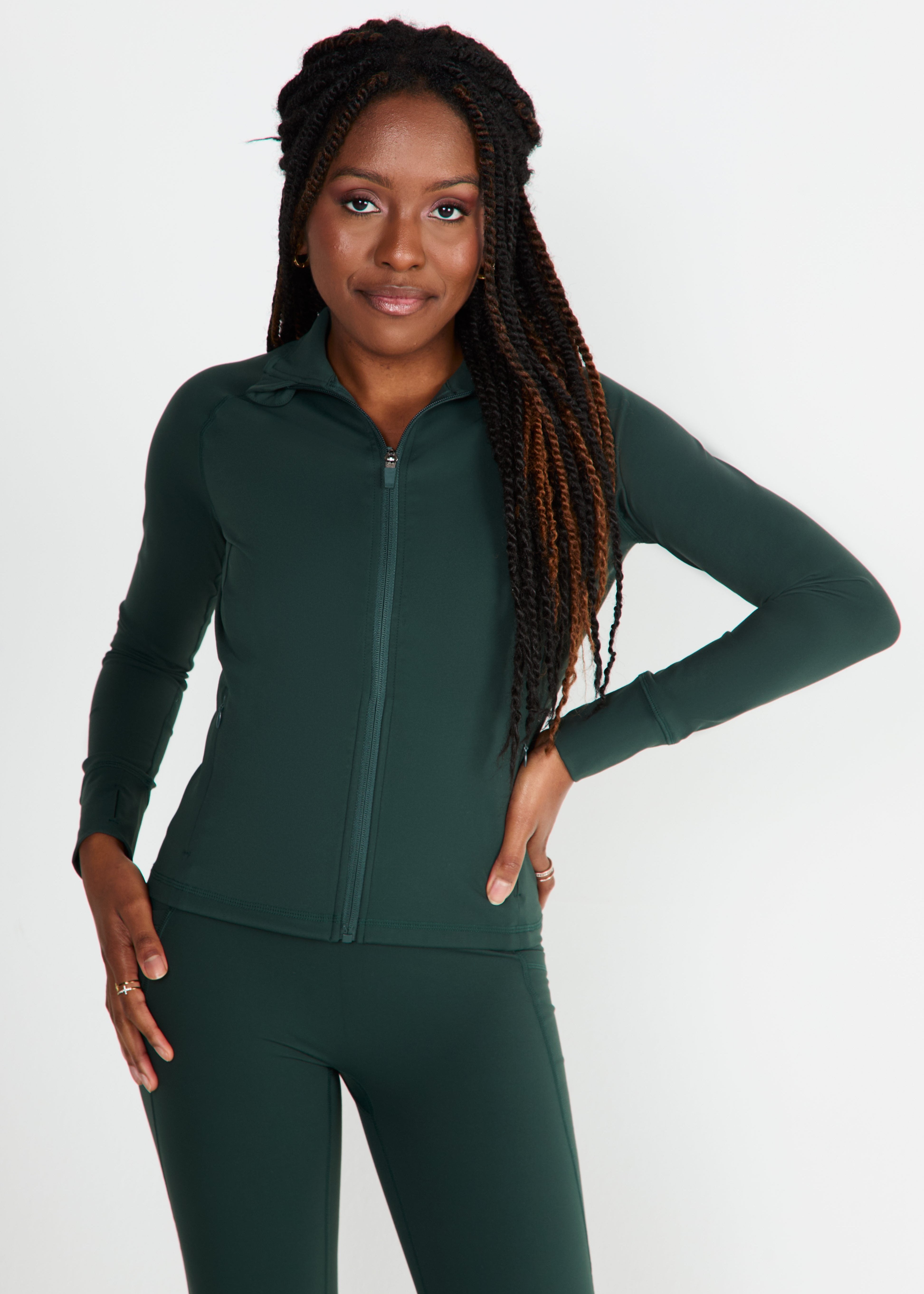 CloudLuxe Forest Contour Training Jacket