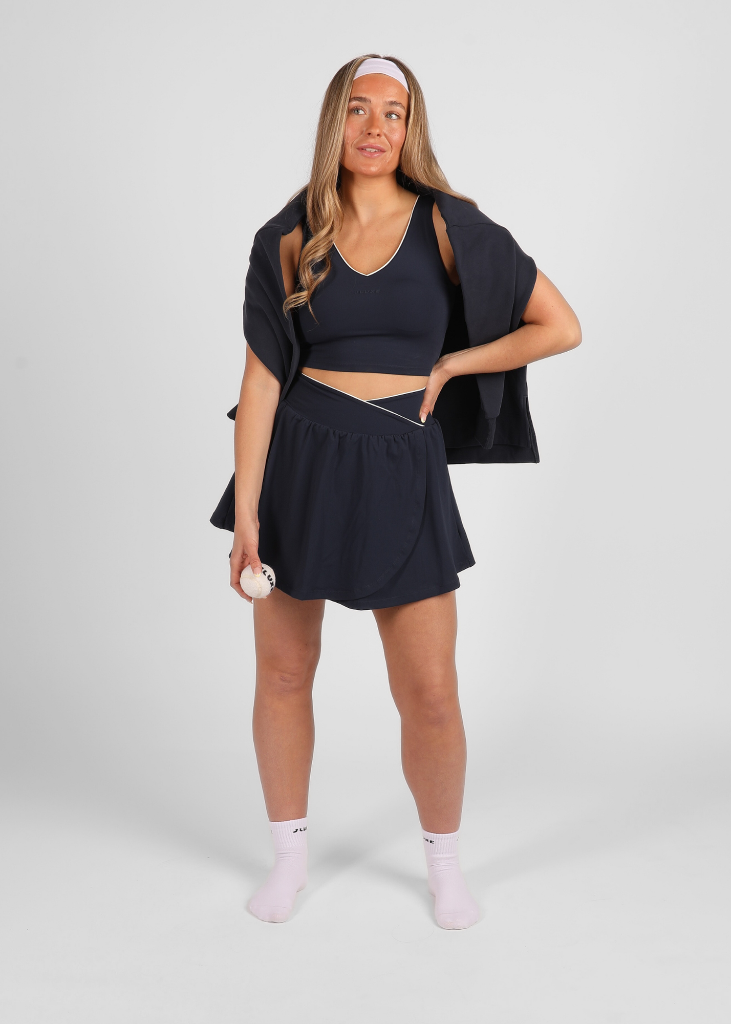 FormLuxe Midnight Wrap Pocket Skort