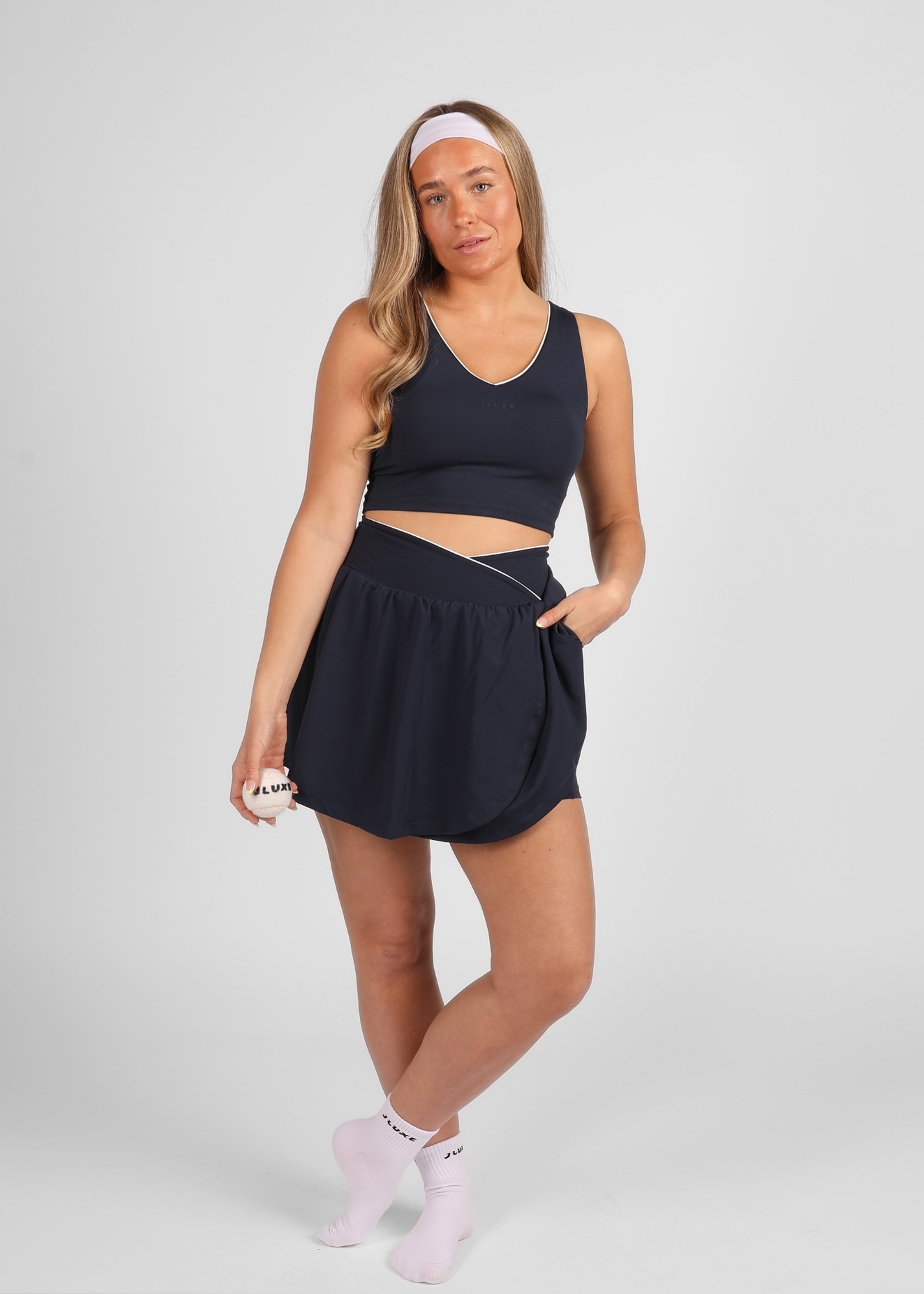 FormLuxe Midnight Wrap Pocket Skort