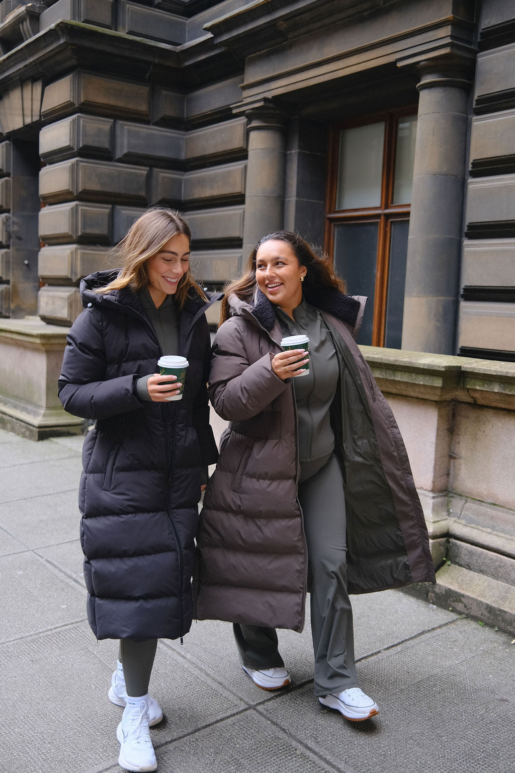Contour Longline Black Puffer Coat