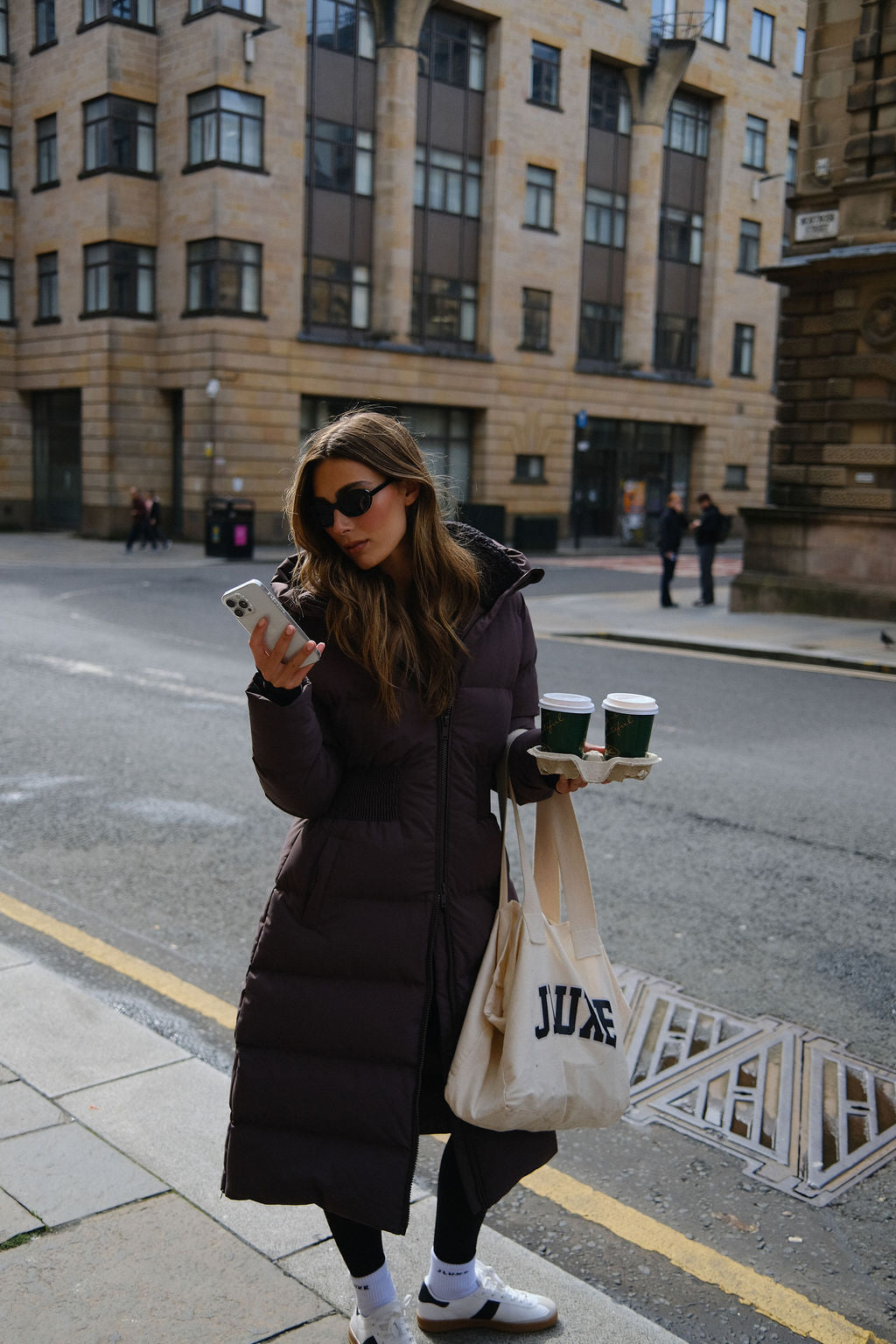 Contour Longline Deep Mocha Puffer Coat