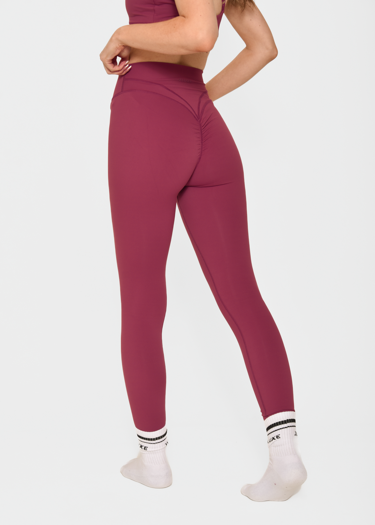 Cloud Sculpt Velvet Rose Scrunch Legging