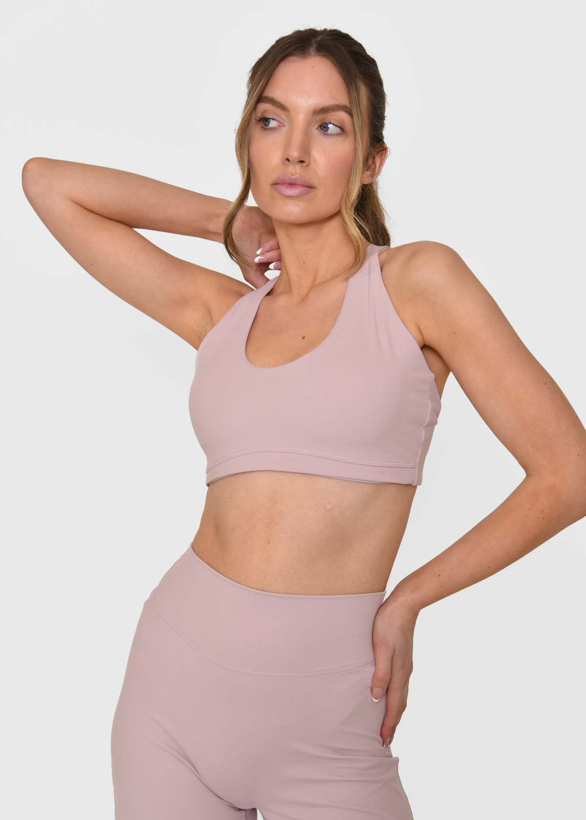 Cloud Sculpt Crossover Blush Pink Strap Bra