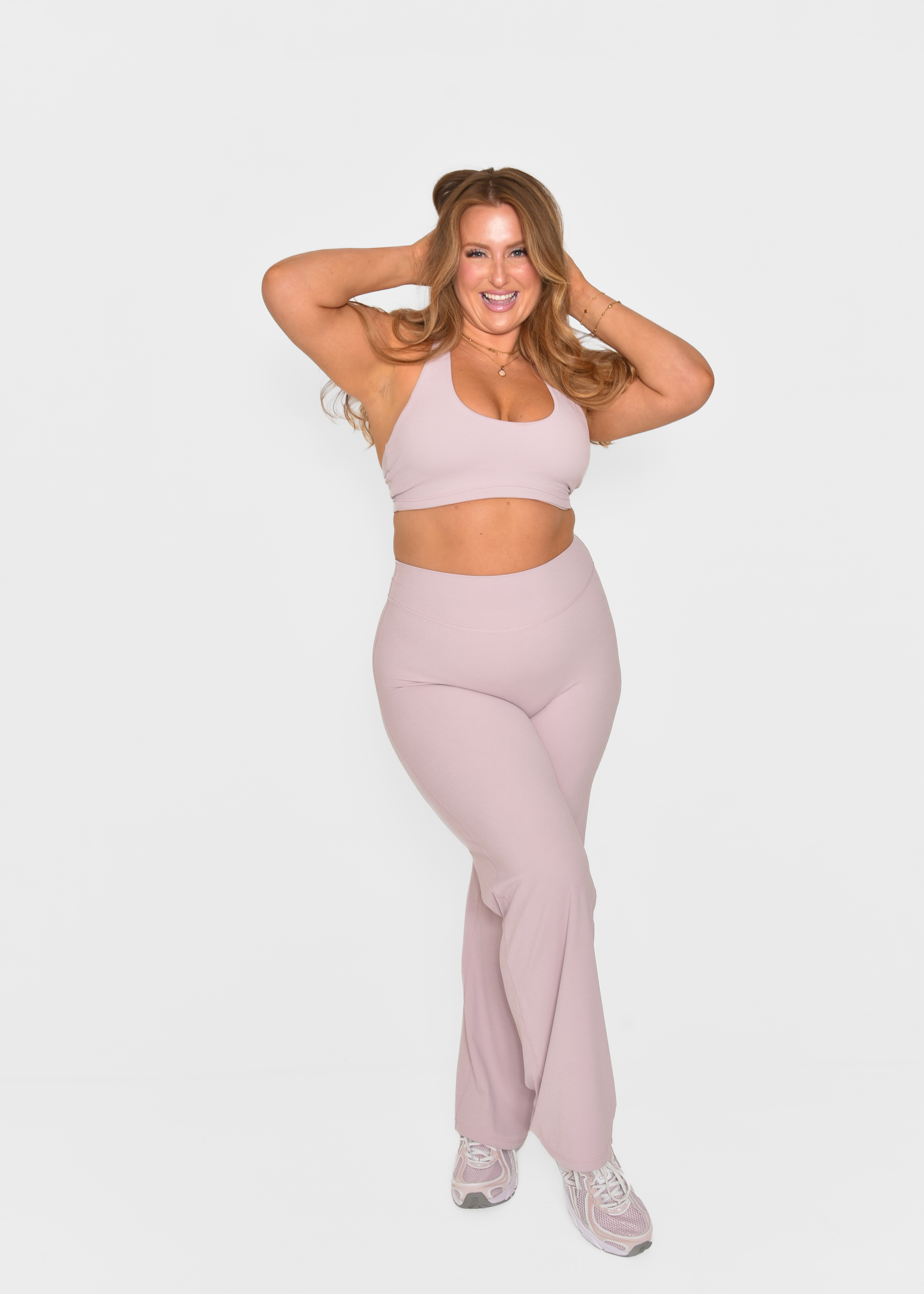 Cloud Sculpt Straight Leg Yoga Trouser Blush Pink