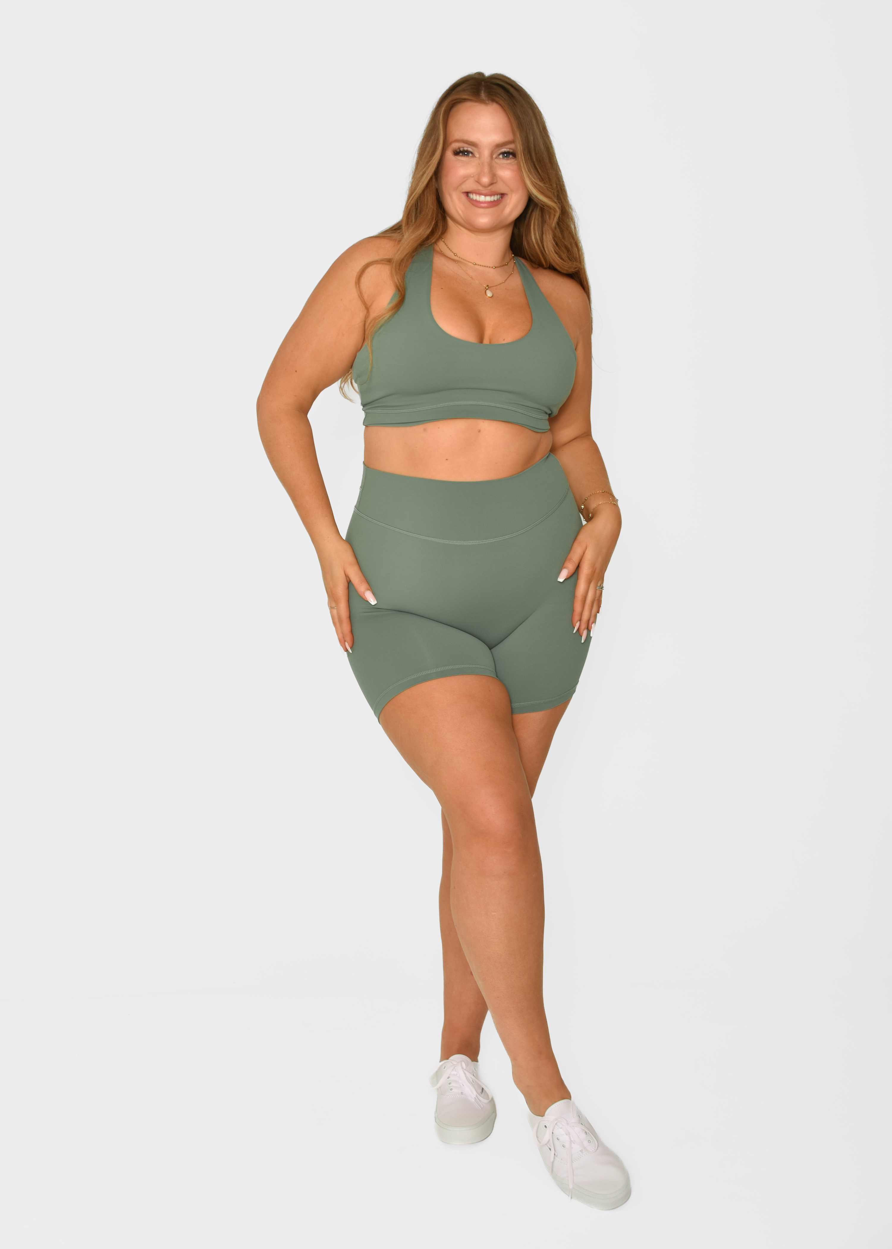 Cloud Sculpt 5" Soft Sage Scrunch Short