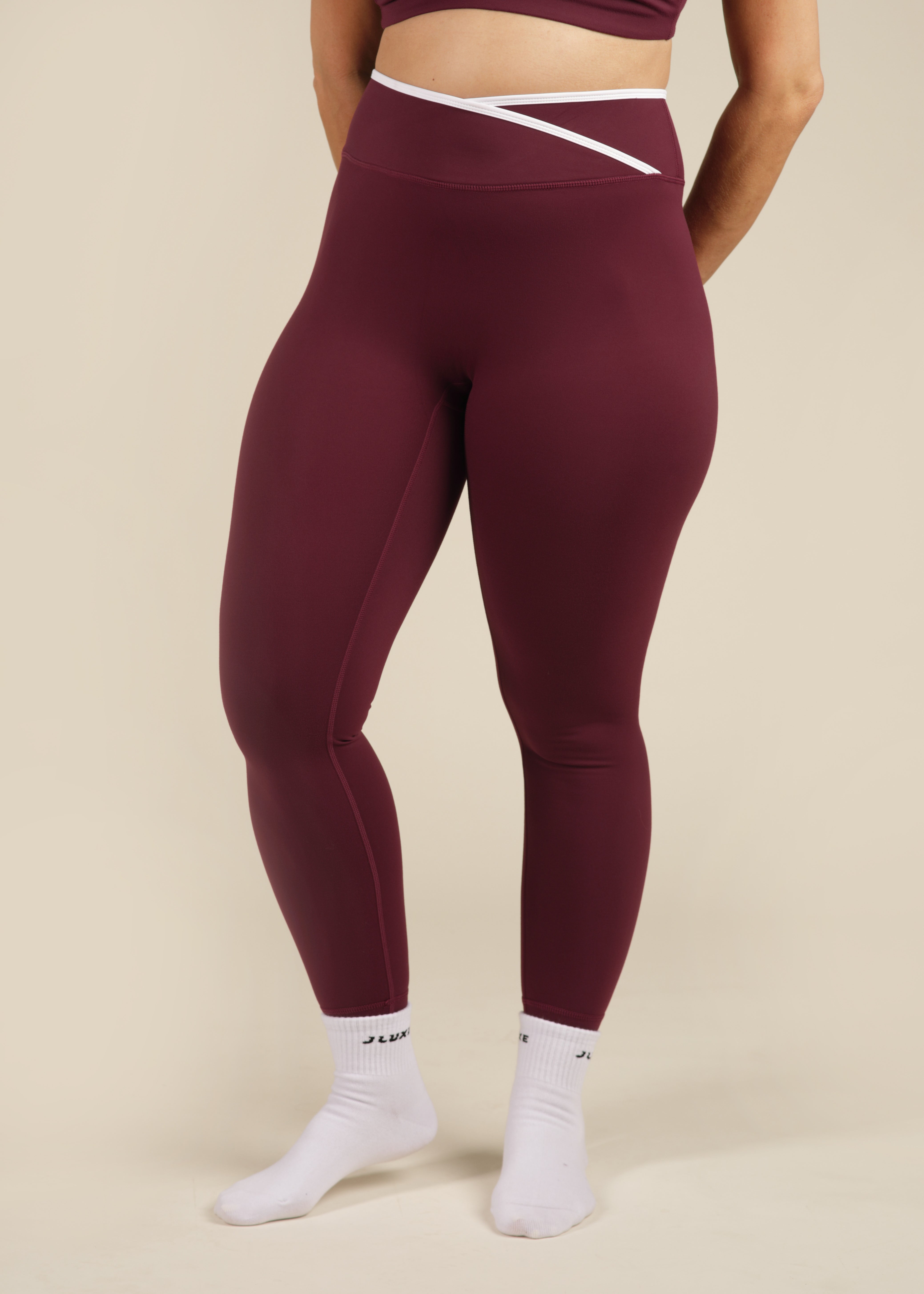 Cloud Luxe Plum Wrap Essential Legging