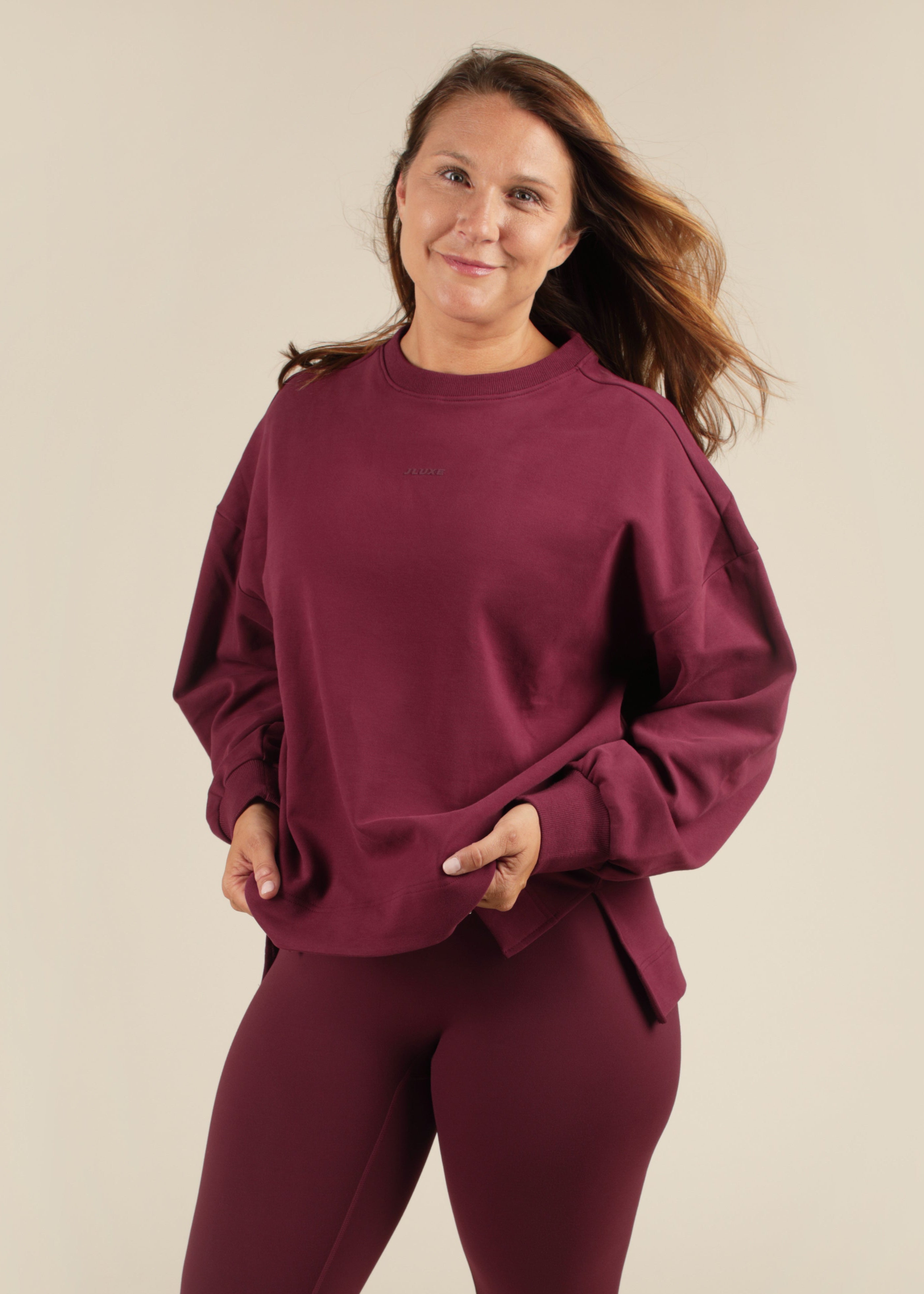 Ultra Soft Plum Classic Sweatshirt
