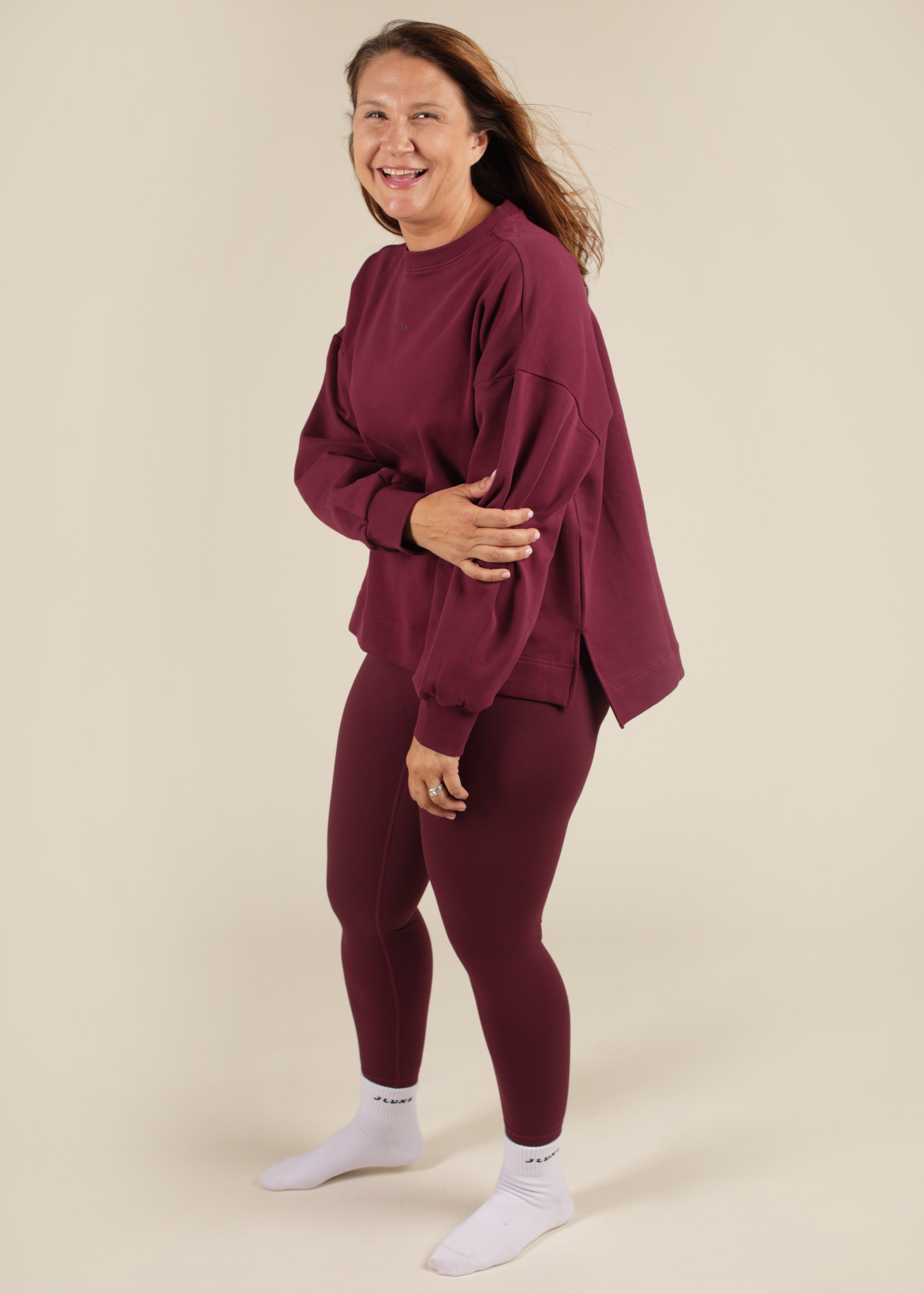 Ultra Soft Plum Classic Sweatshirt
