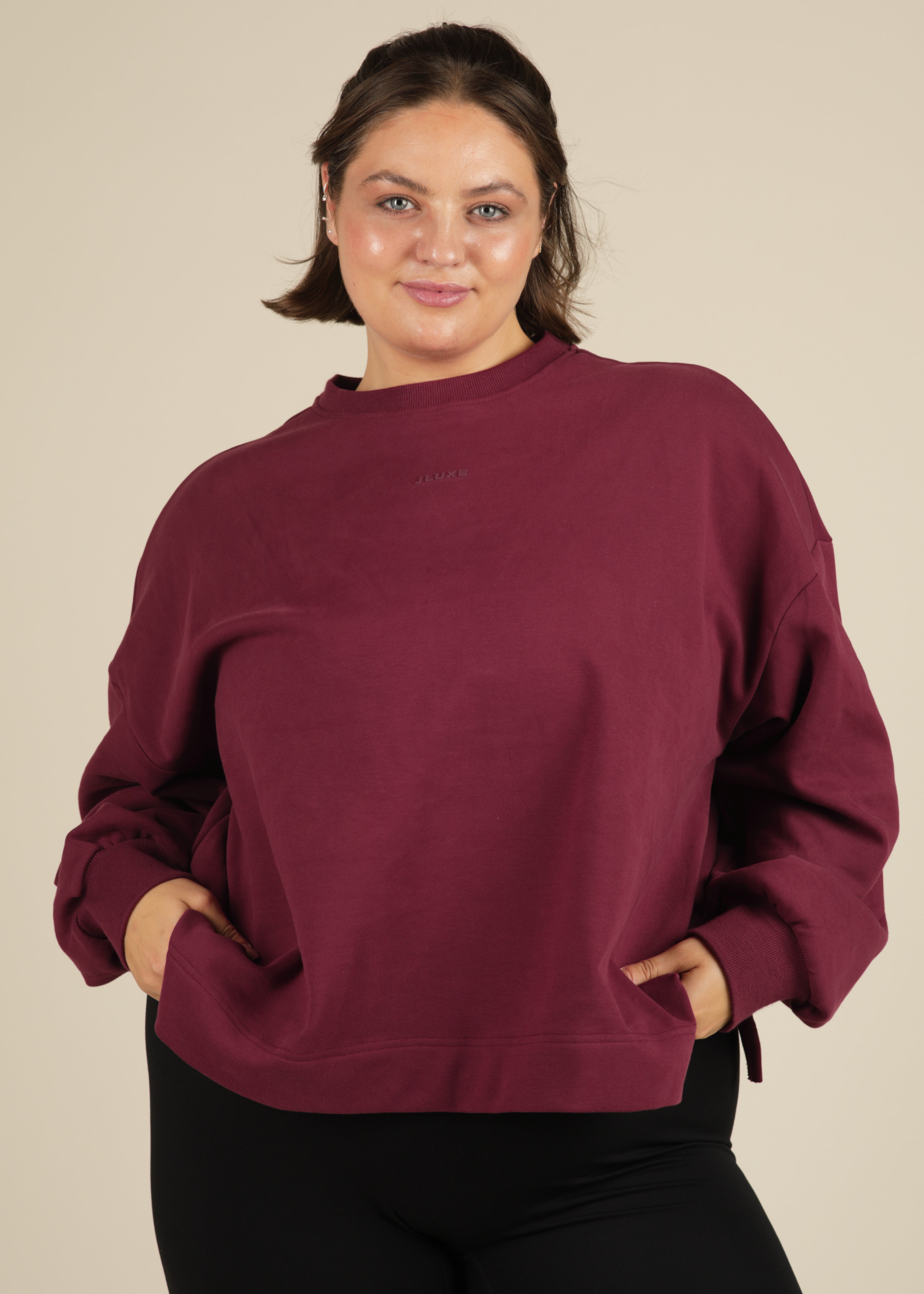 Ultra Soft Plum Classic Sweatshirt
