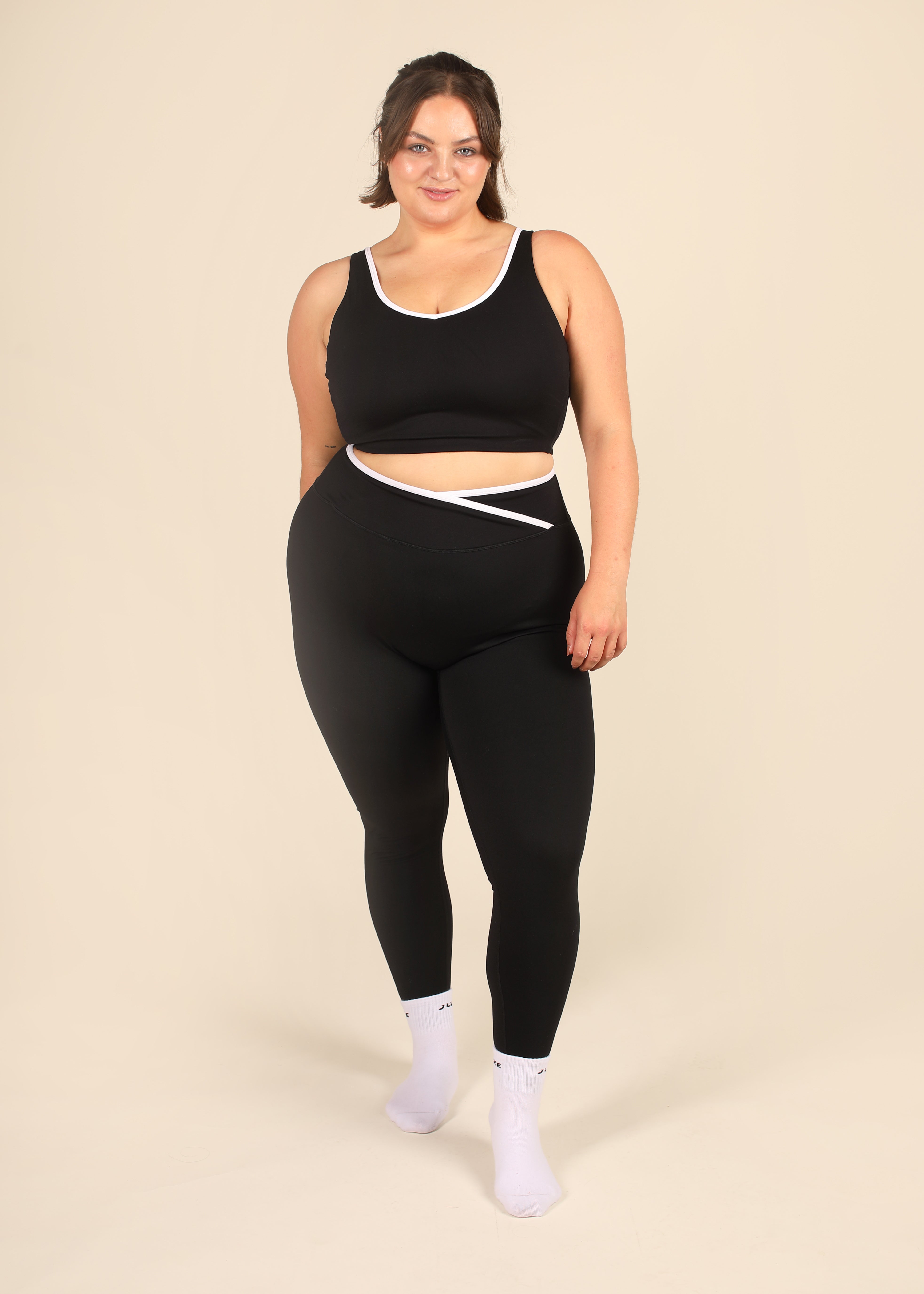 Cloud Luxe Black Wrap Essential Legging