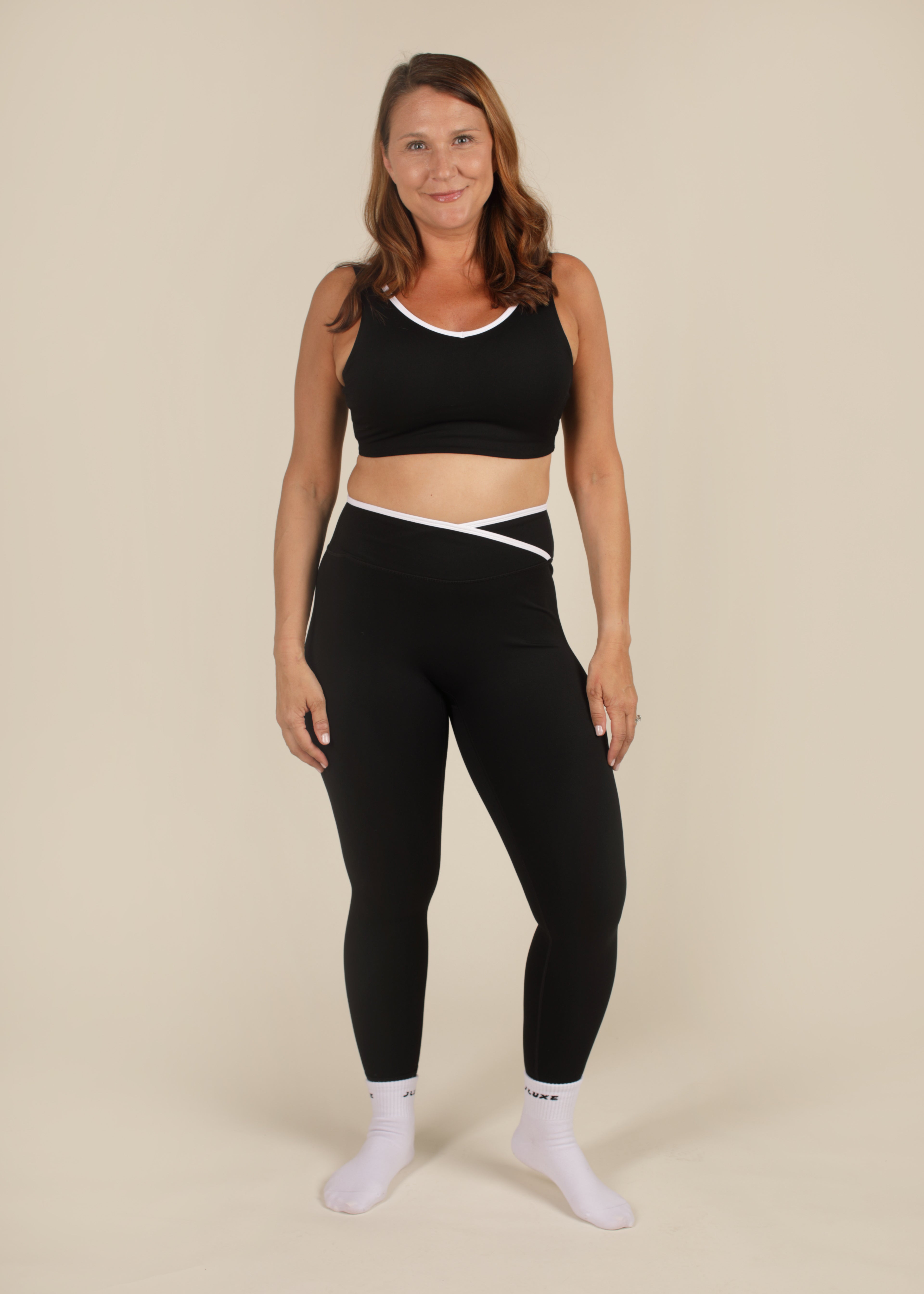 Cloud Luxe Black Wrap Essential Legging