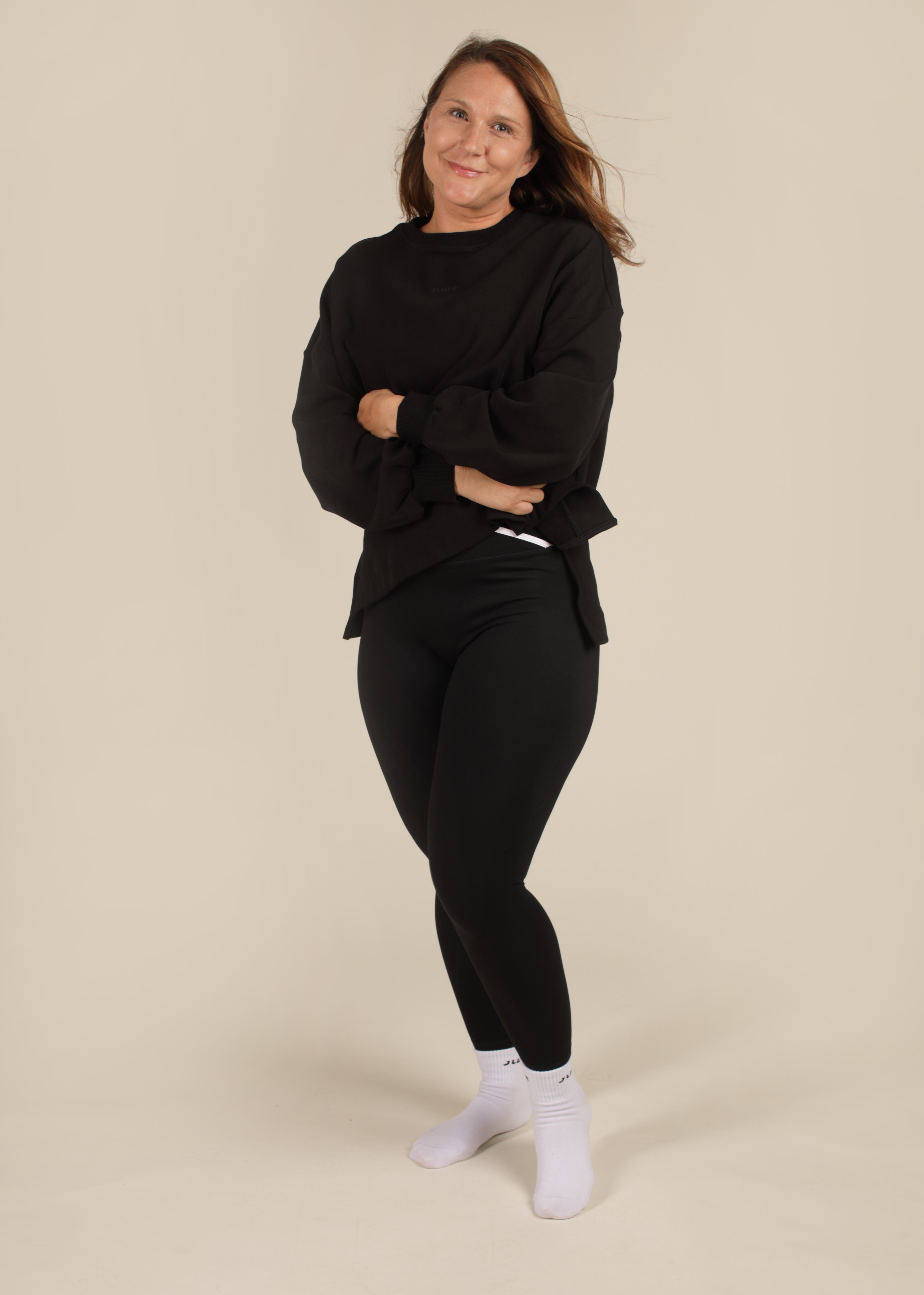 Ultra Soft Black Classic Sweatshirt