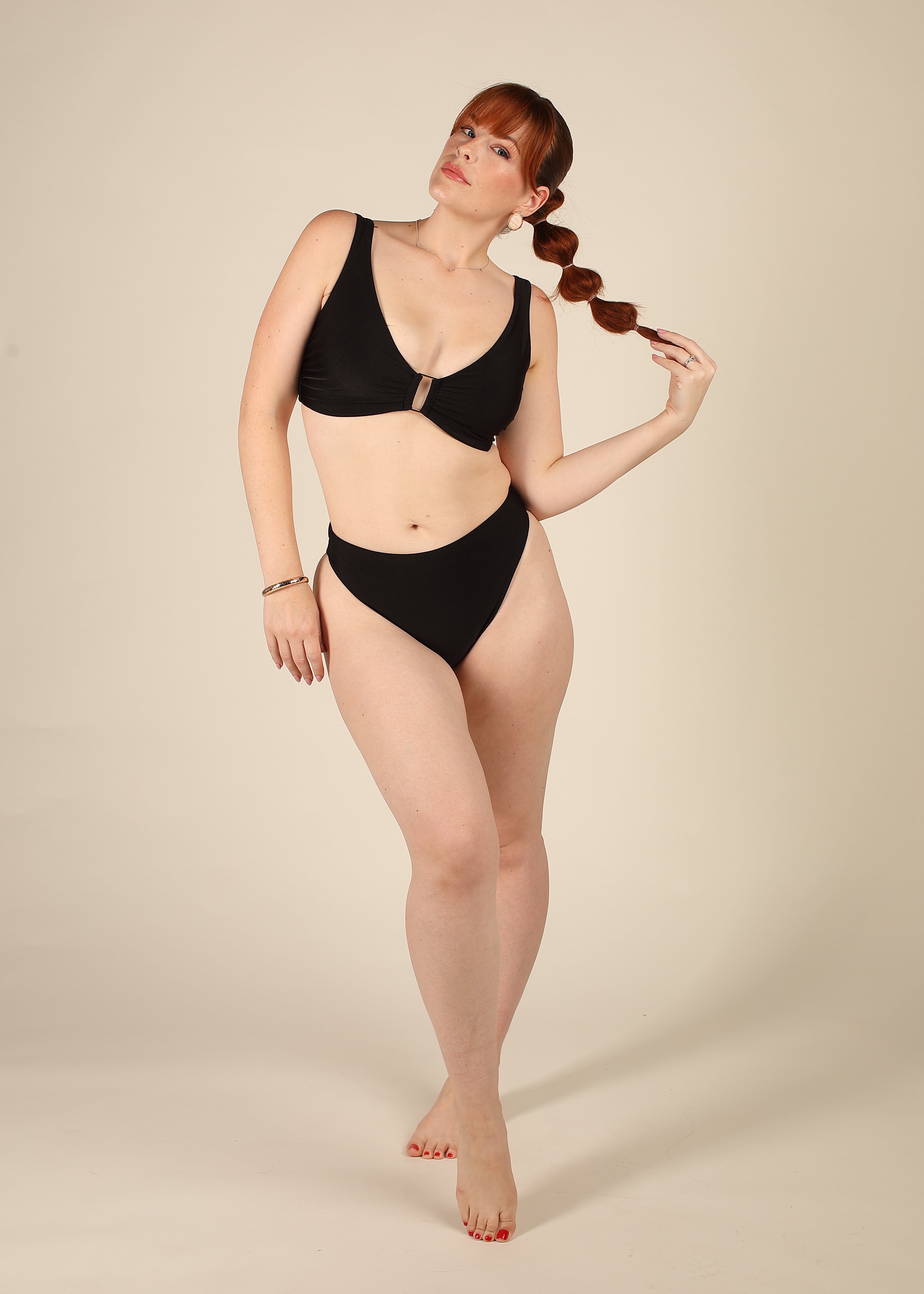 Contour Black Low Rise Bikini Set