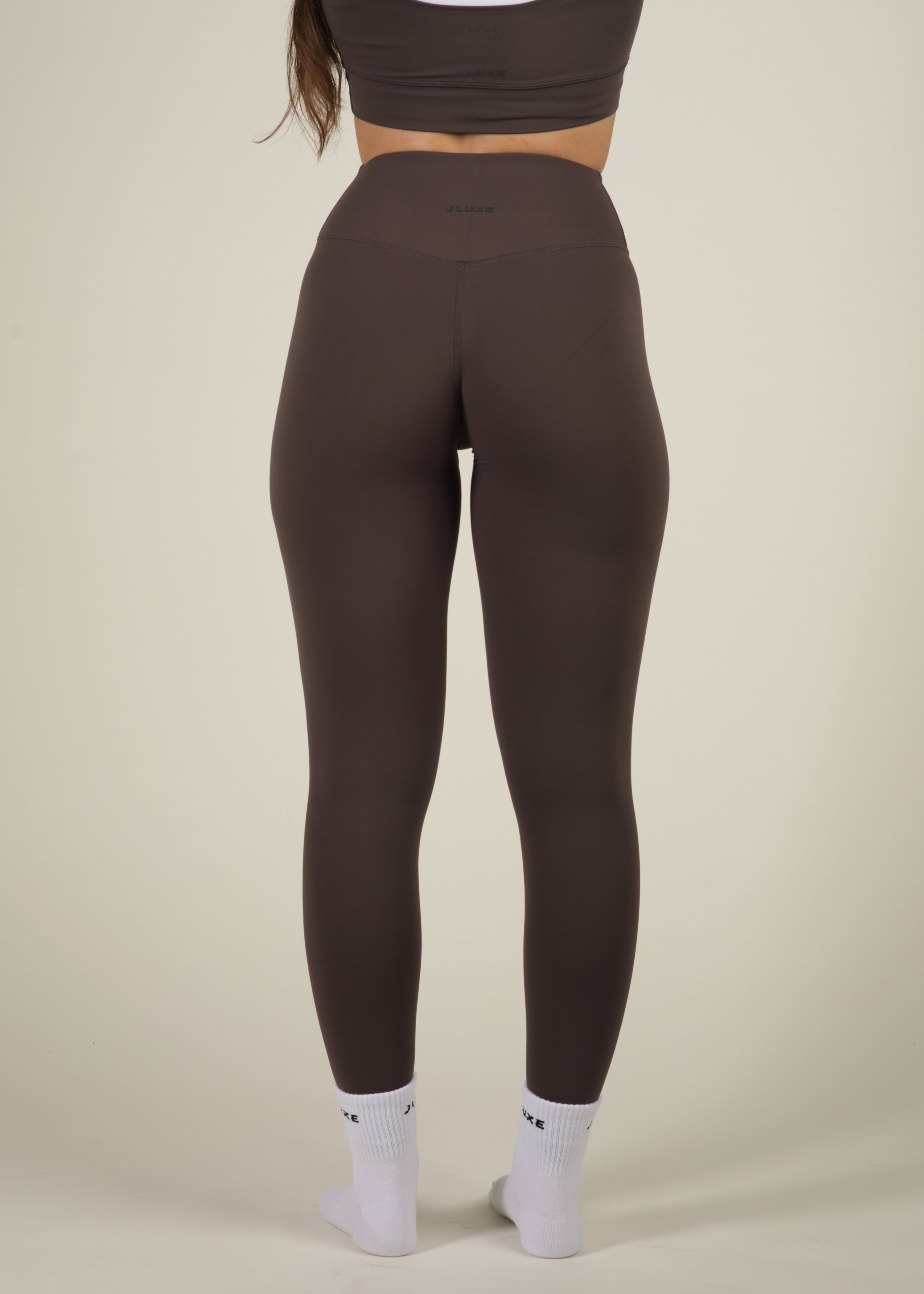 Recycled High Rise Deep Mocha Essential Legging