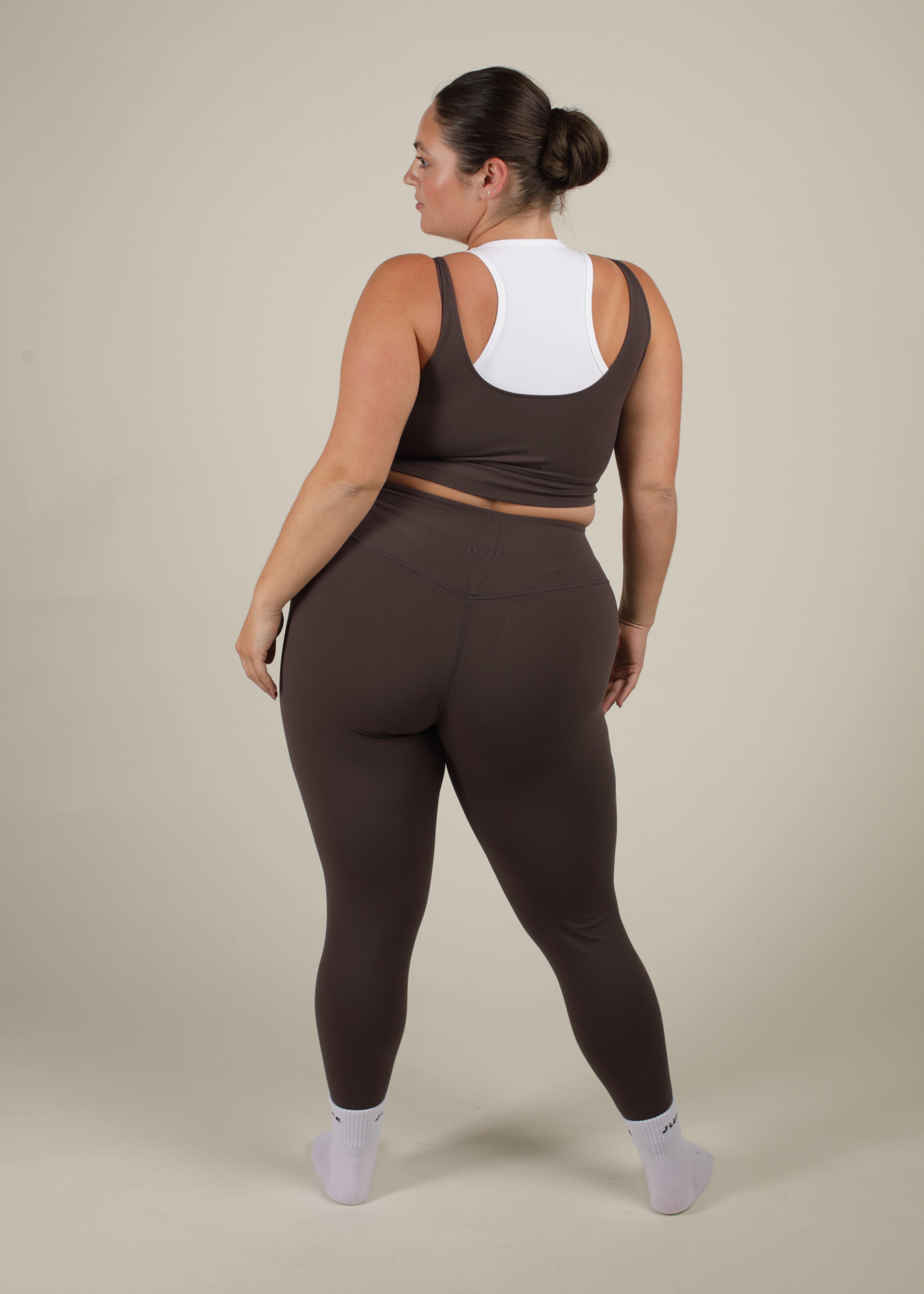 Recycled High Rise Deep Mocha Essential Legging