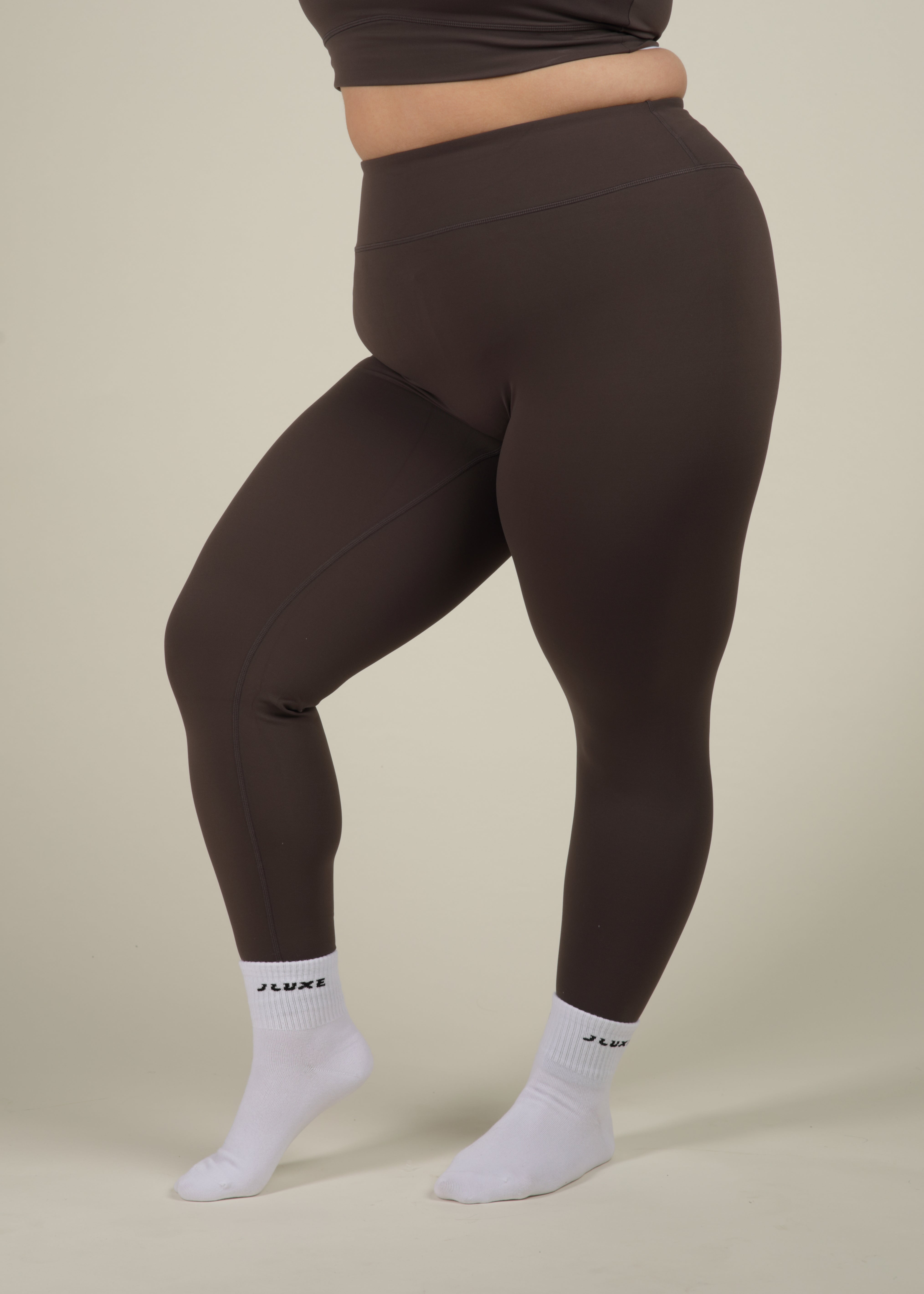 Recycled High Rise Deep Mocha Essential Legging