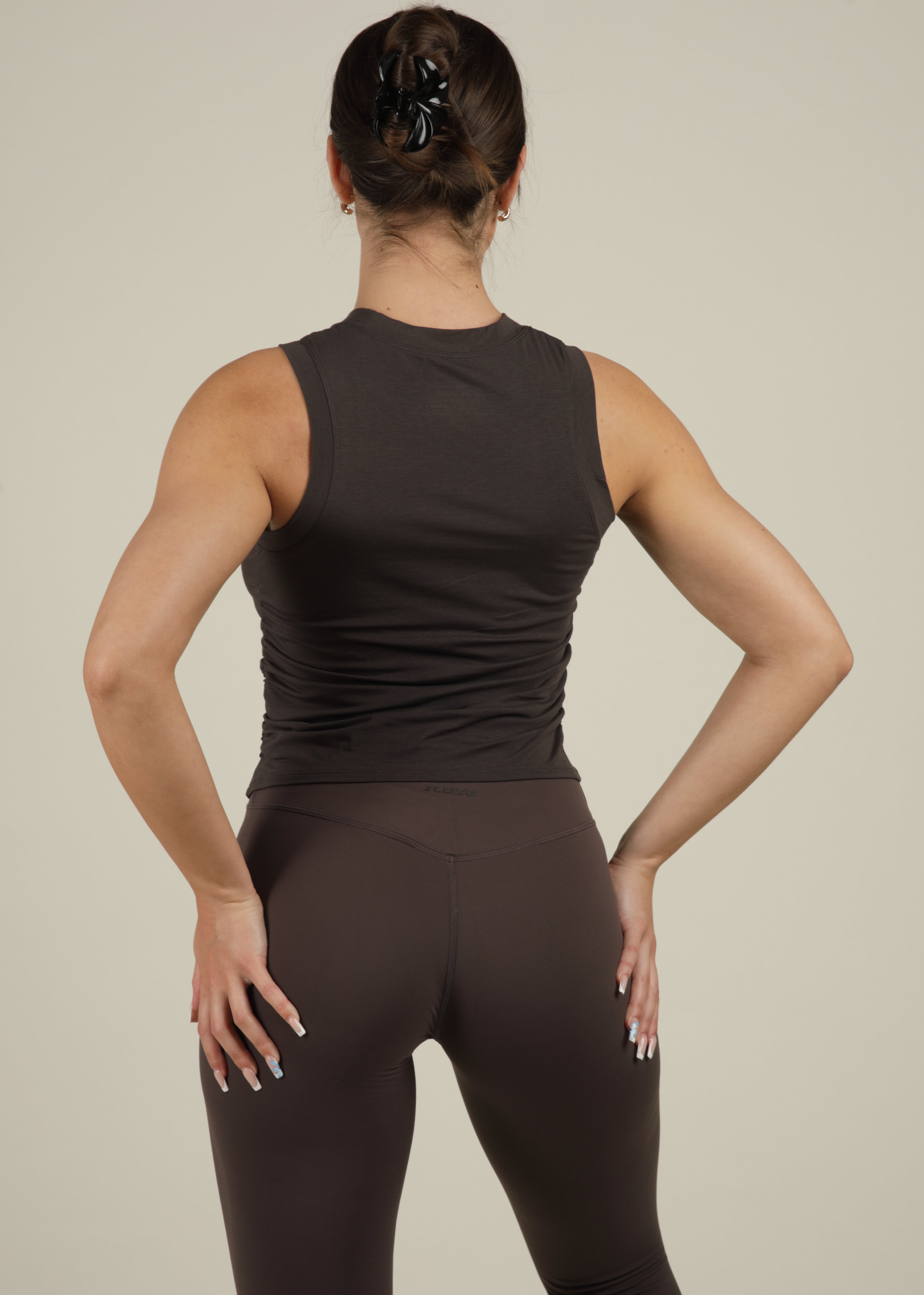 Ultra Soft Bamboo Deep Mocha Contour Vest