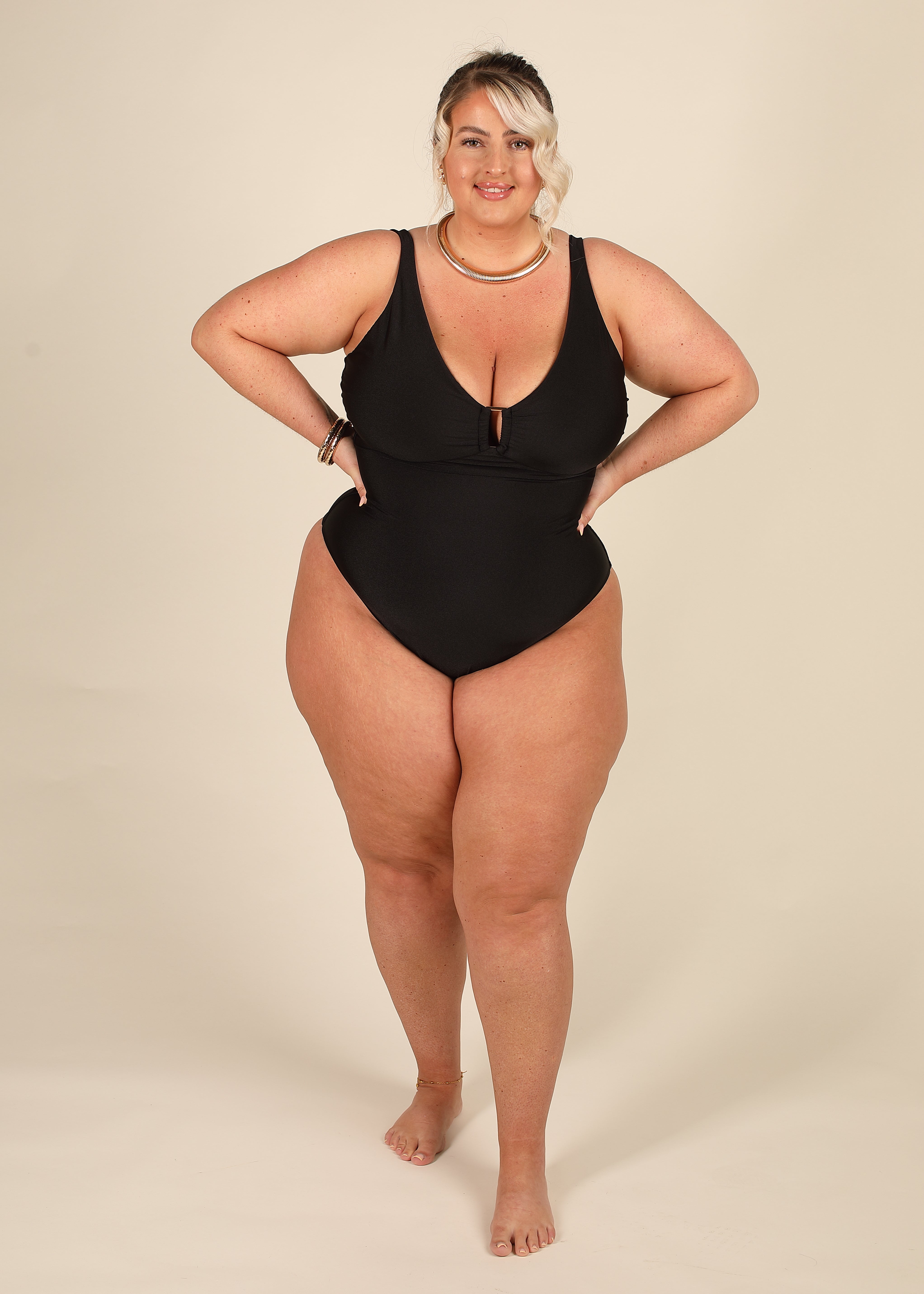 Contour Black Adjustable Tummy Control Swimsuit
