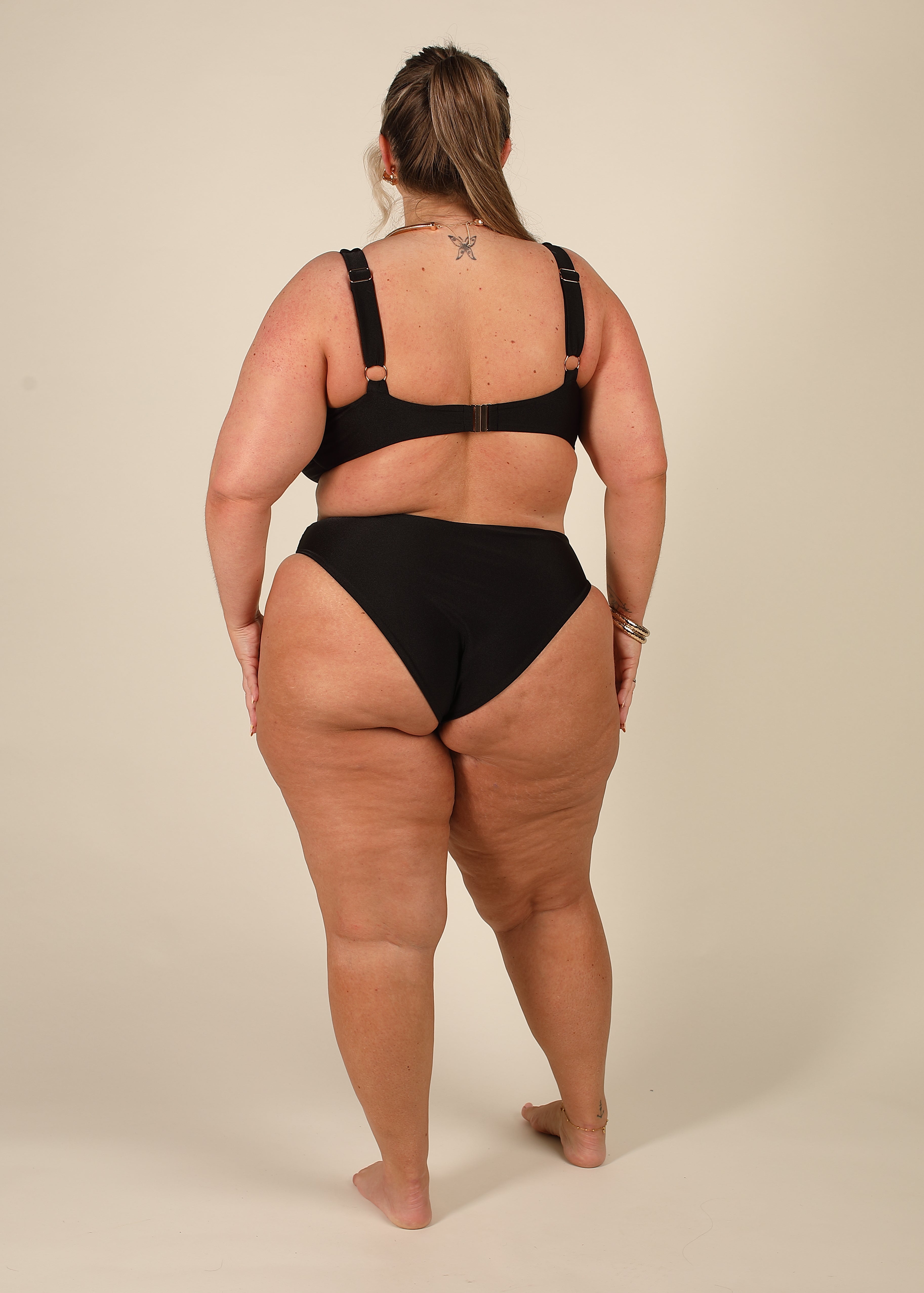 Contour Black Low Rise Bikini Set