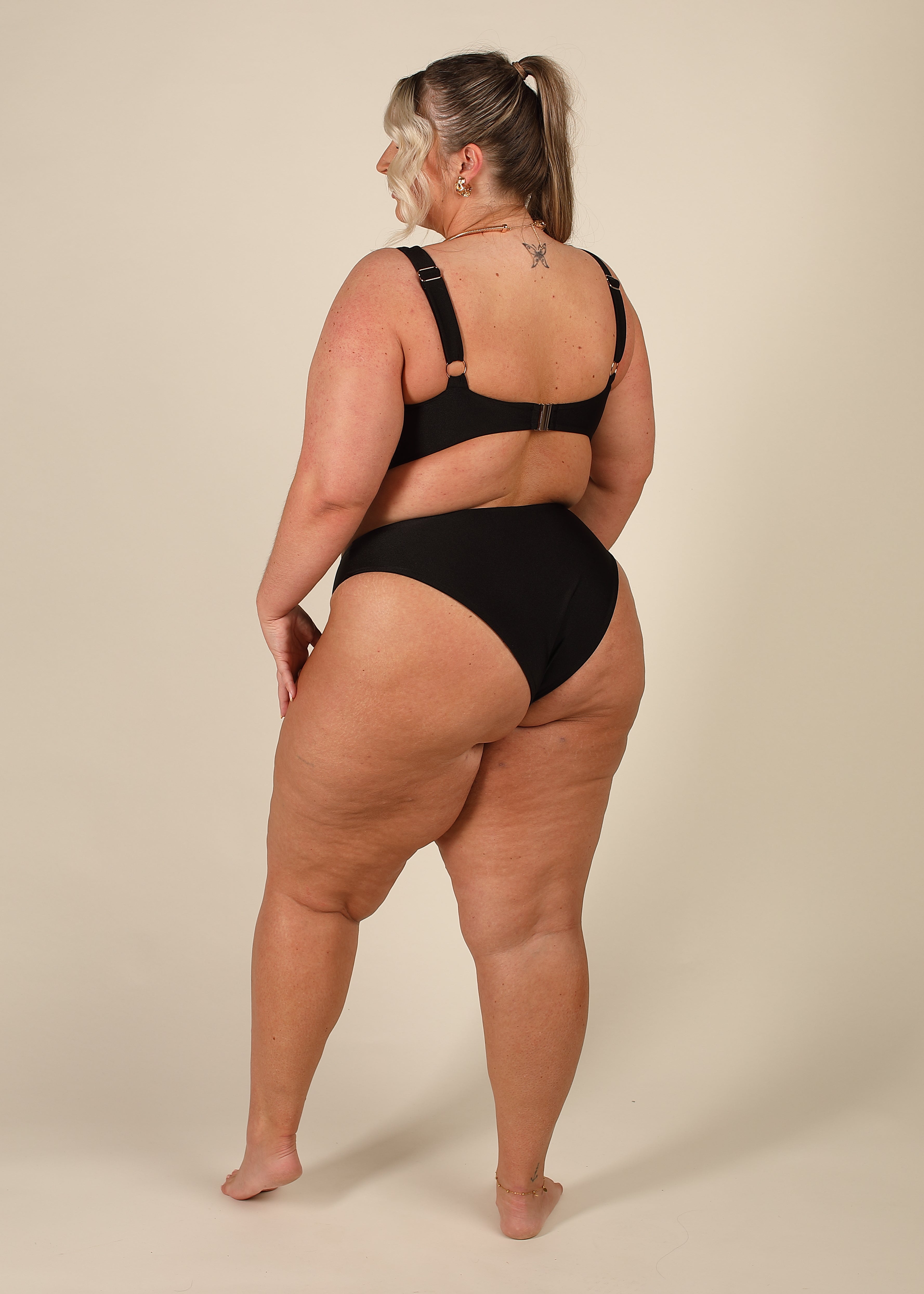 Contour Black Low Rise Bikini Set