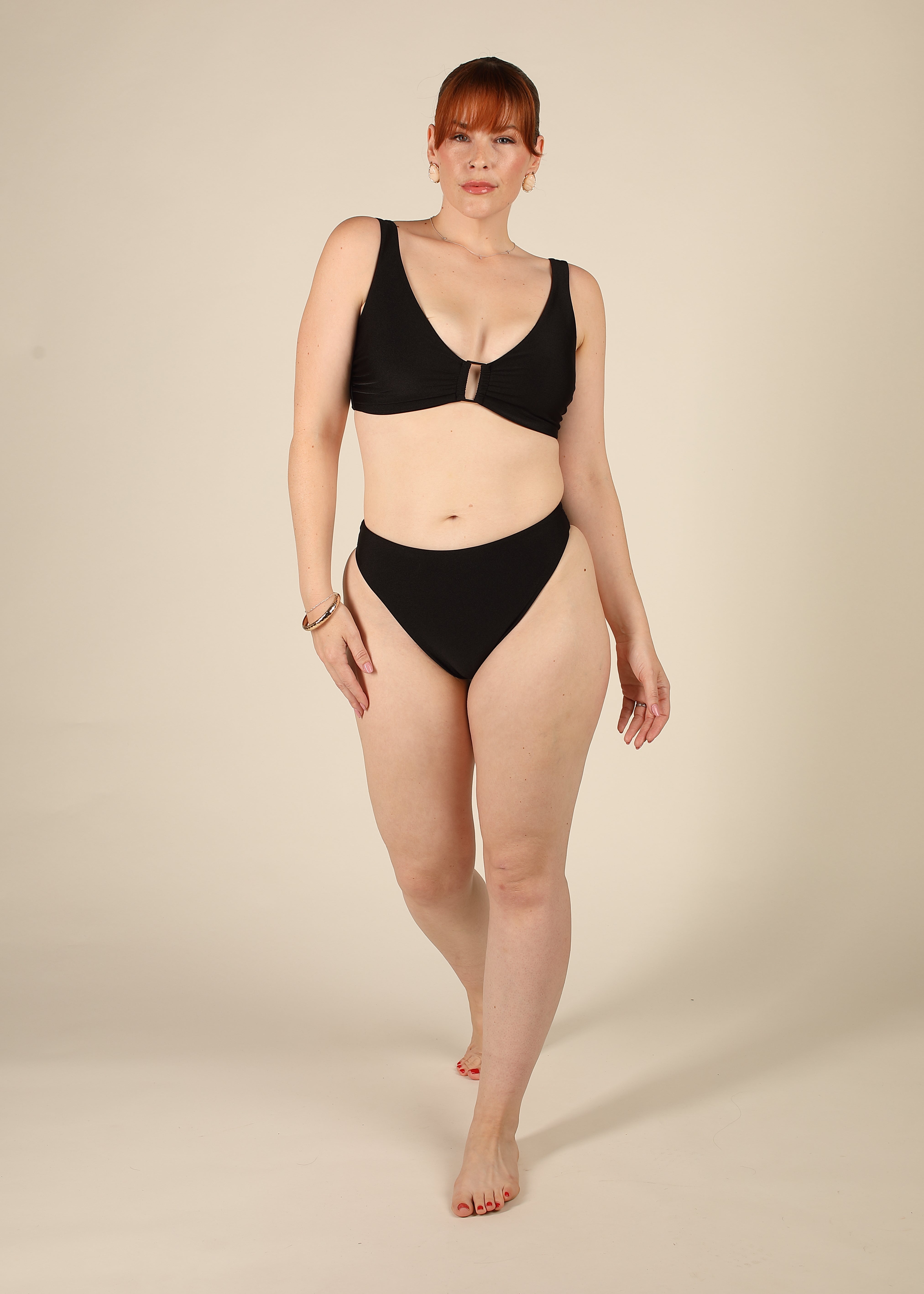 Contour Black Low Rise Bikini Set
