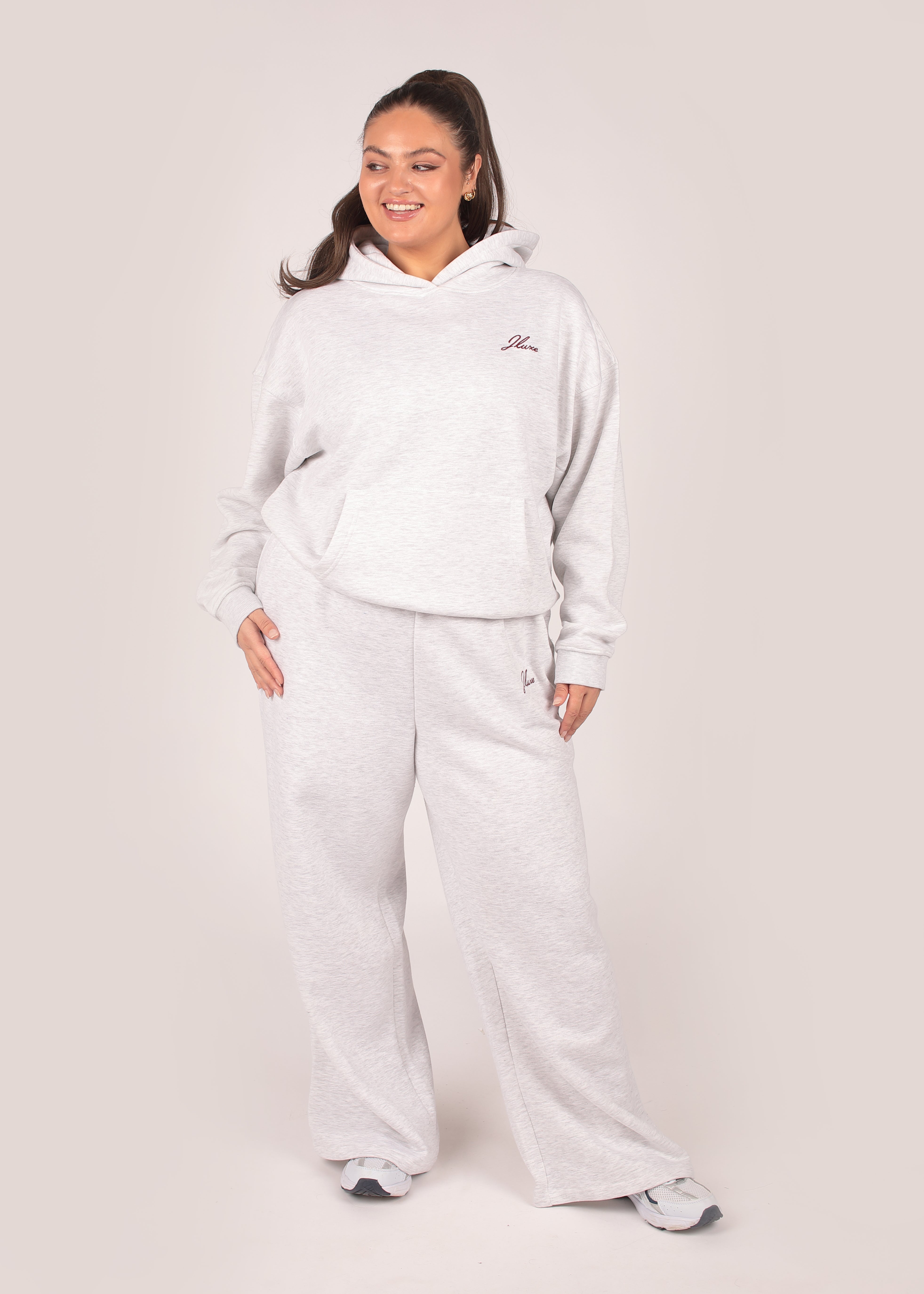 Core Grey Marl Wide Leg Jogger