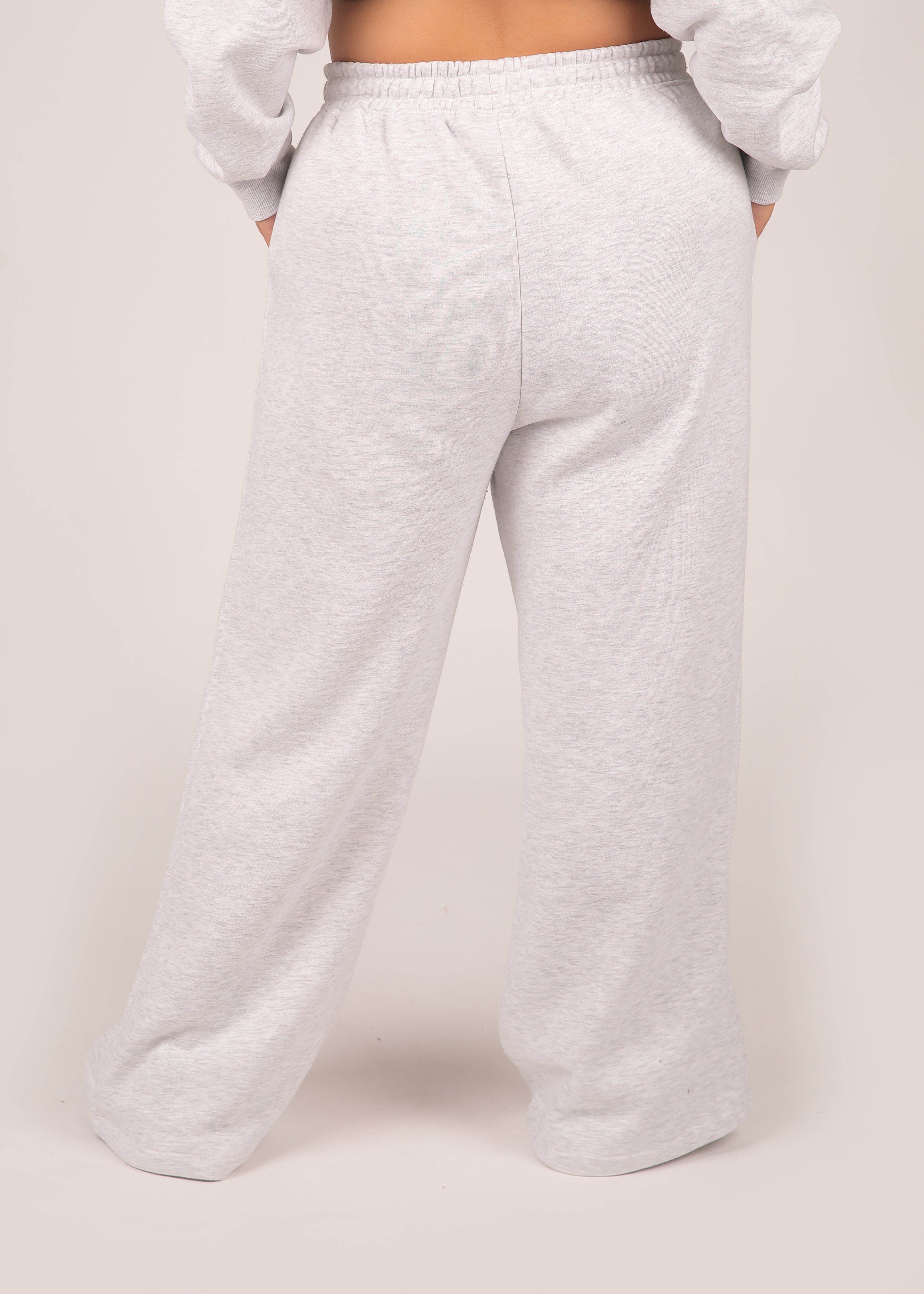 Core Grey Marl Wide Leg Jogger