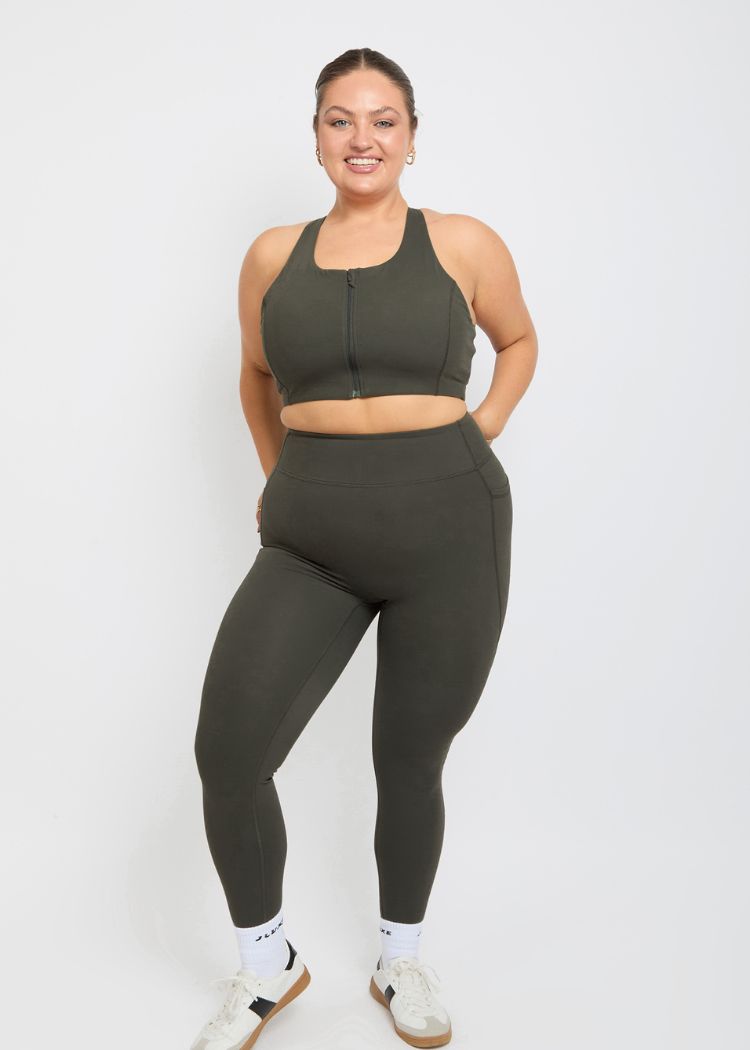 CloudLuxe Core Khaki Pocket Legging