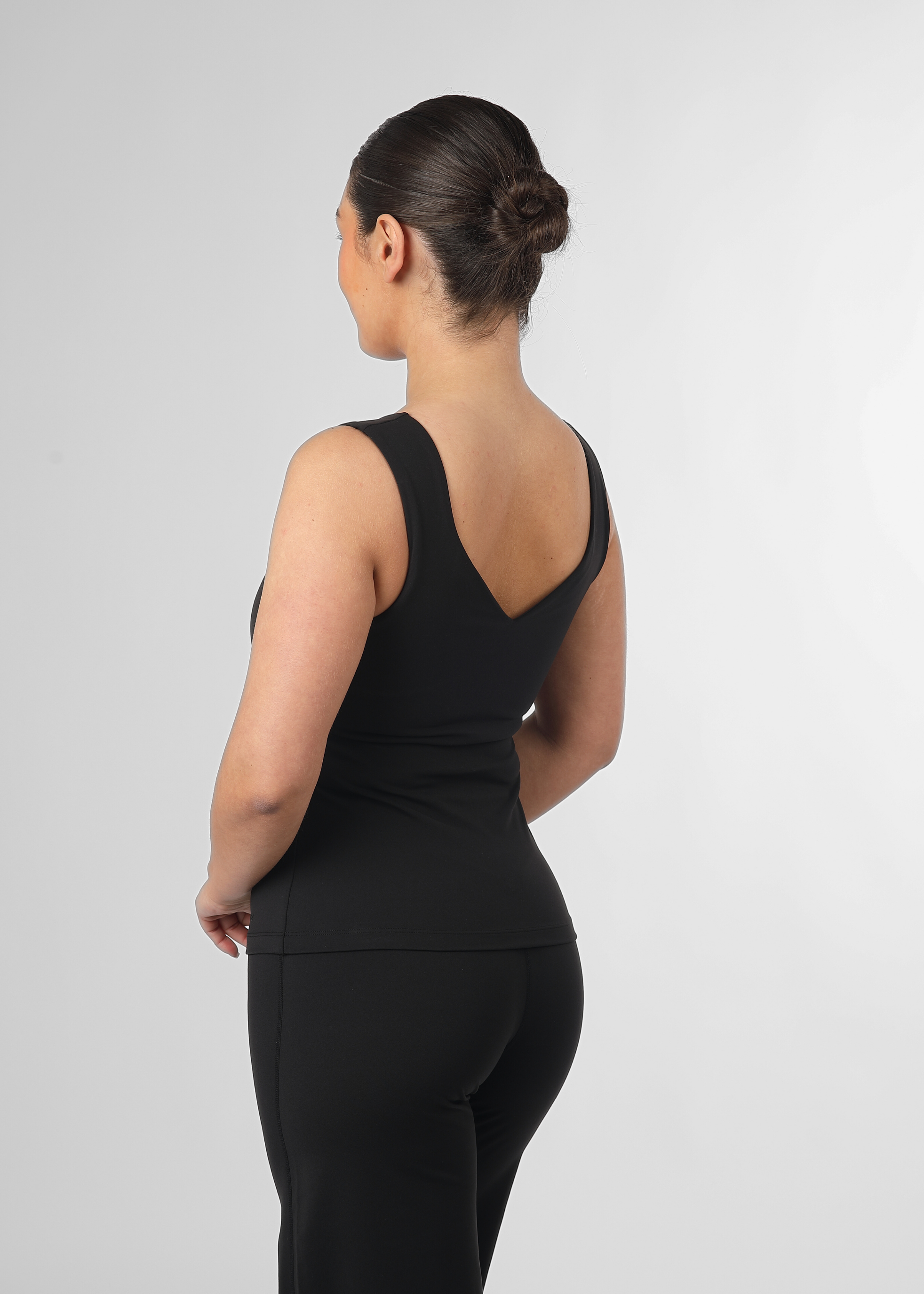 Soft Form Recycled Black Reversible Sweetheart Vest
