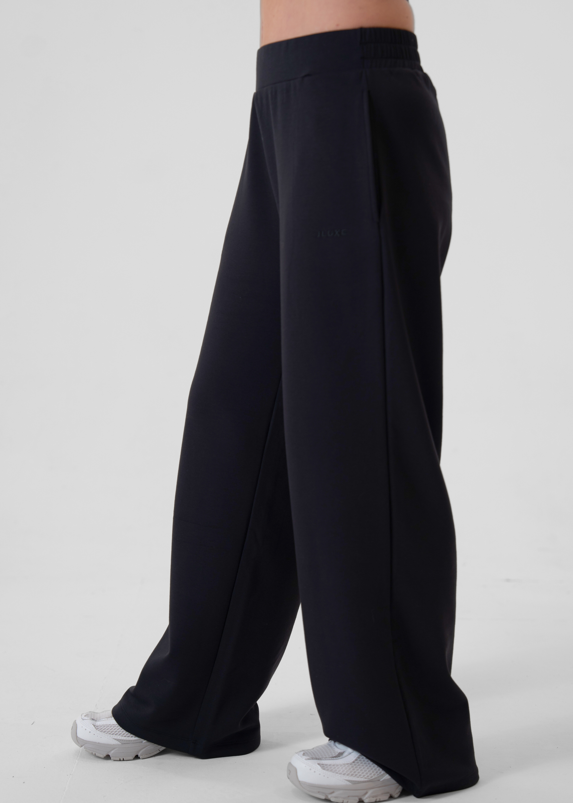 Soft Luxe Charcoal Wide Leg Trouser