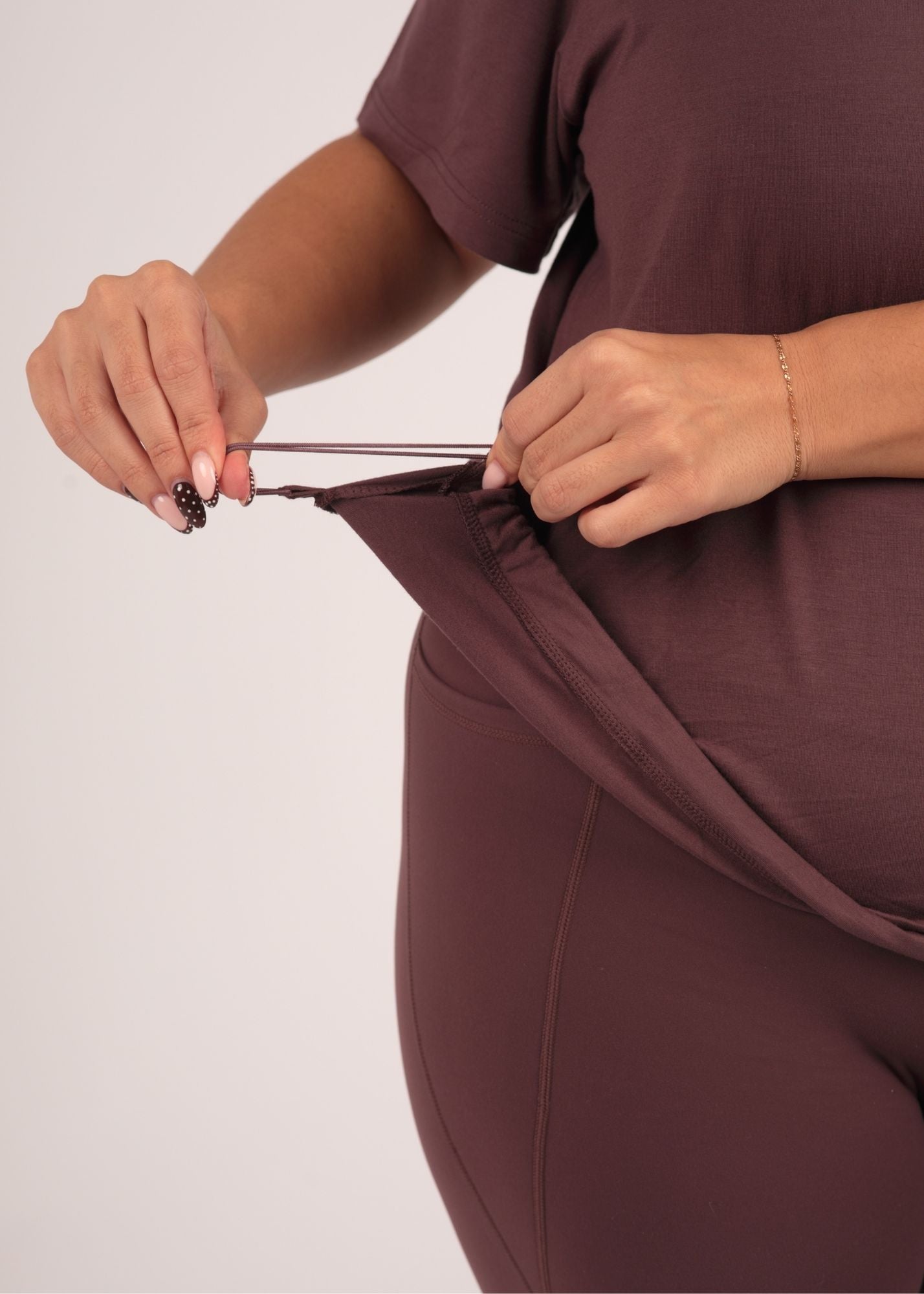 Ultra Soft Oversized Huckleberry Multiway Tee