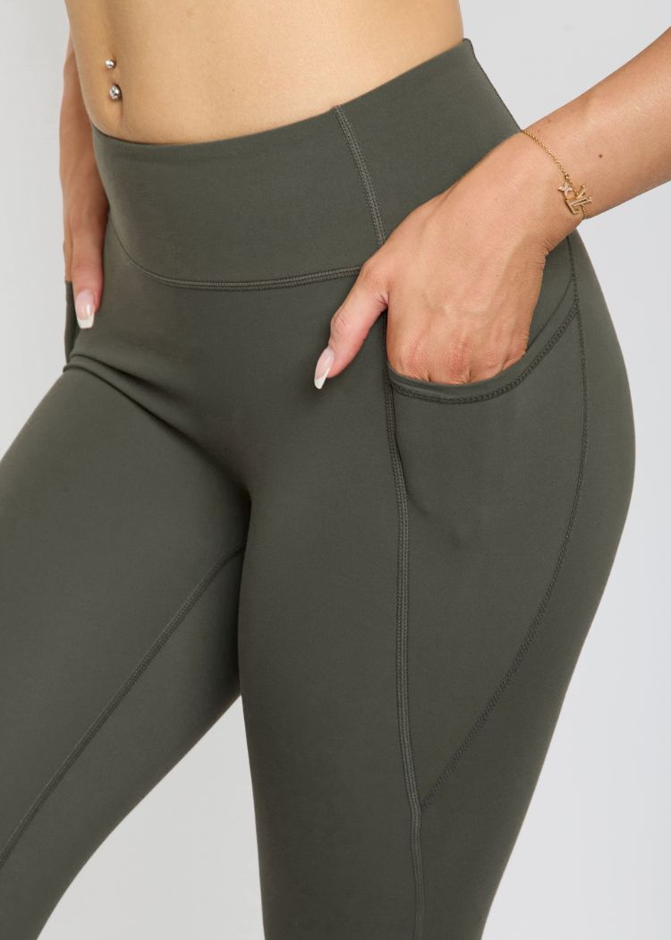 CloudLuxe Core Khaki Pocket Legging