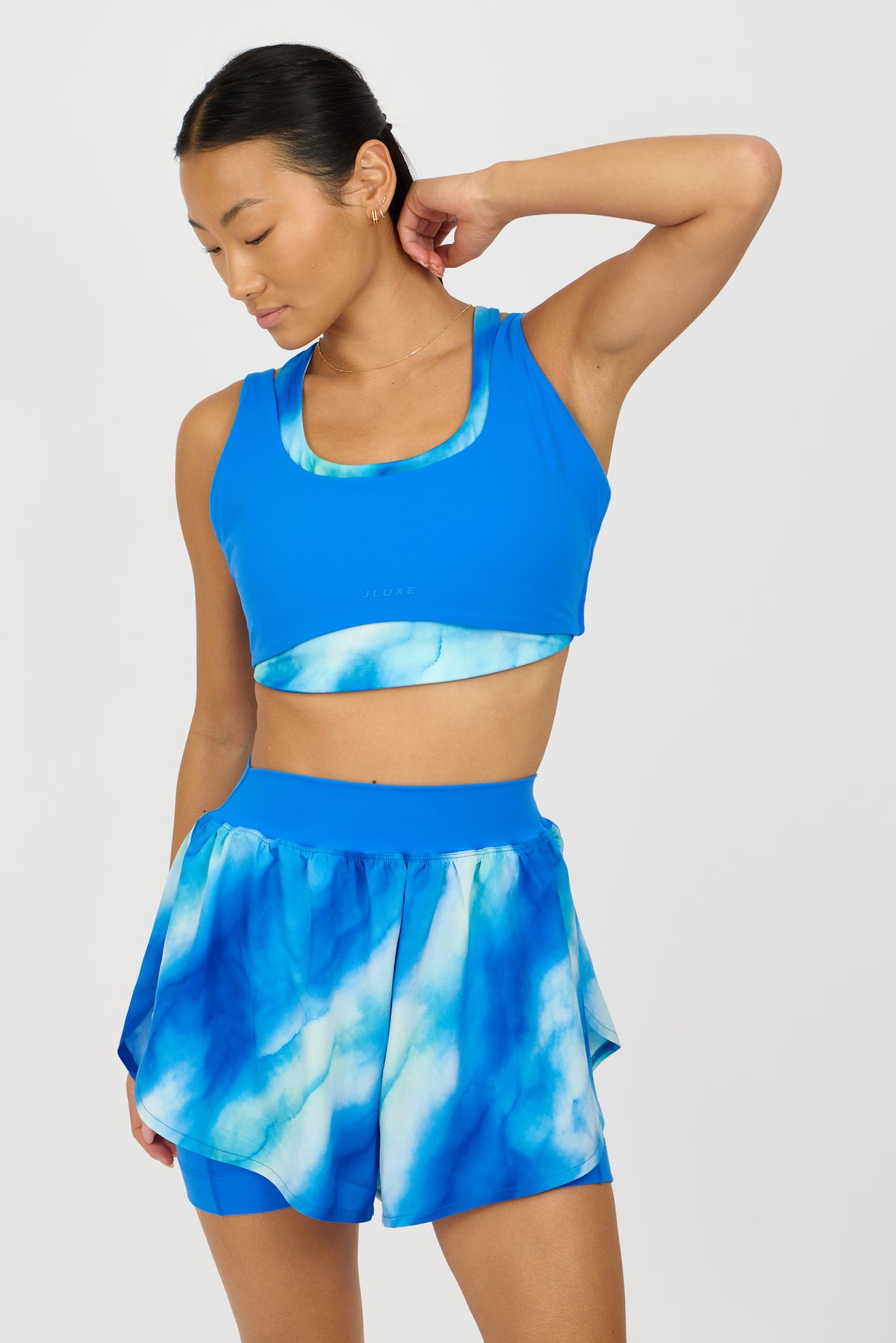 Soft Form Double Layer Ocean Blue/Seaglass Sports Bra